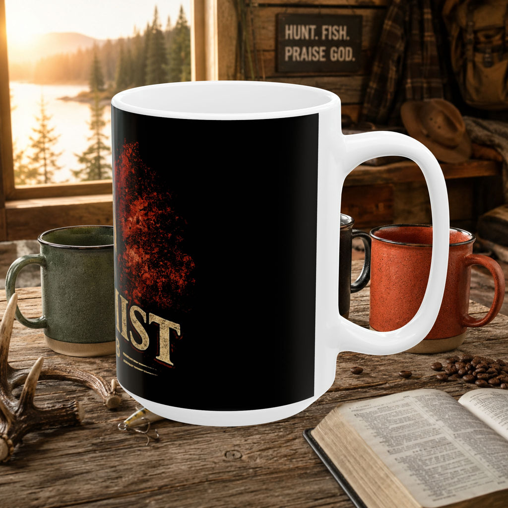 Red Mist Club Mug — Prairie Dog Graphic Ceramic Coffee Cup (11oz, 15oz)