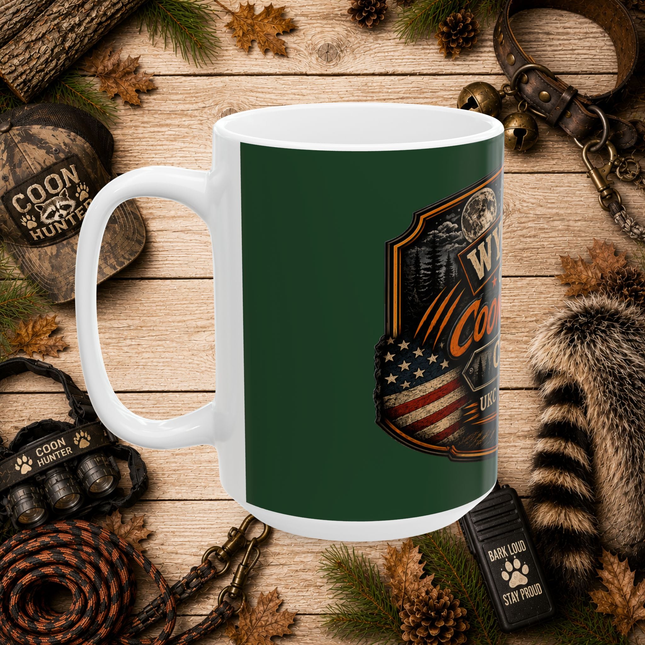 Wyoming Coonhunters Club Ceramic Mug (11oz, 15oz)