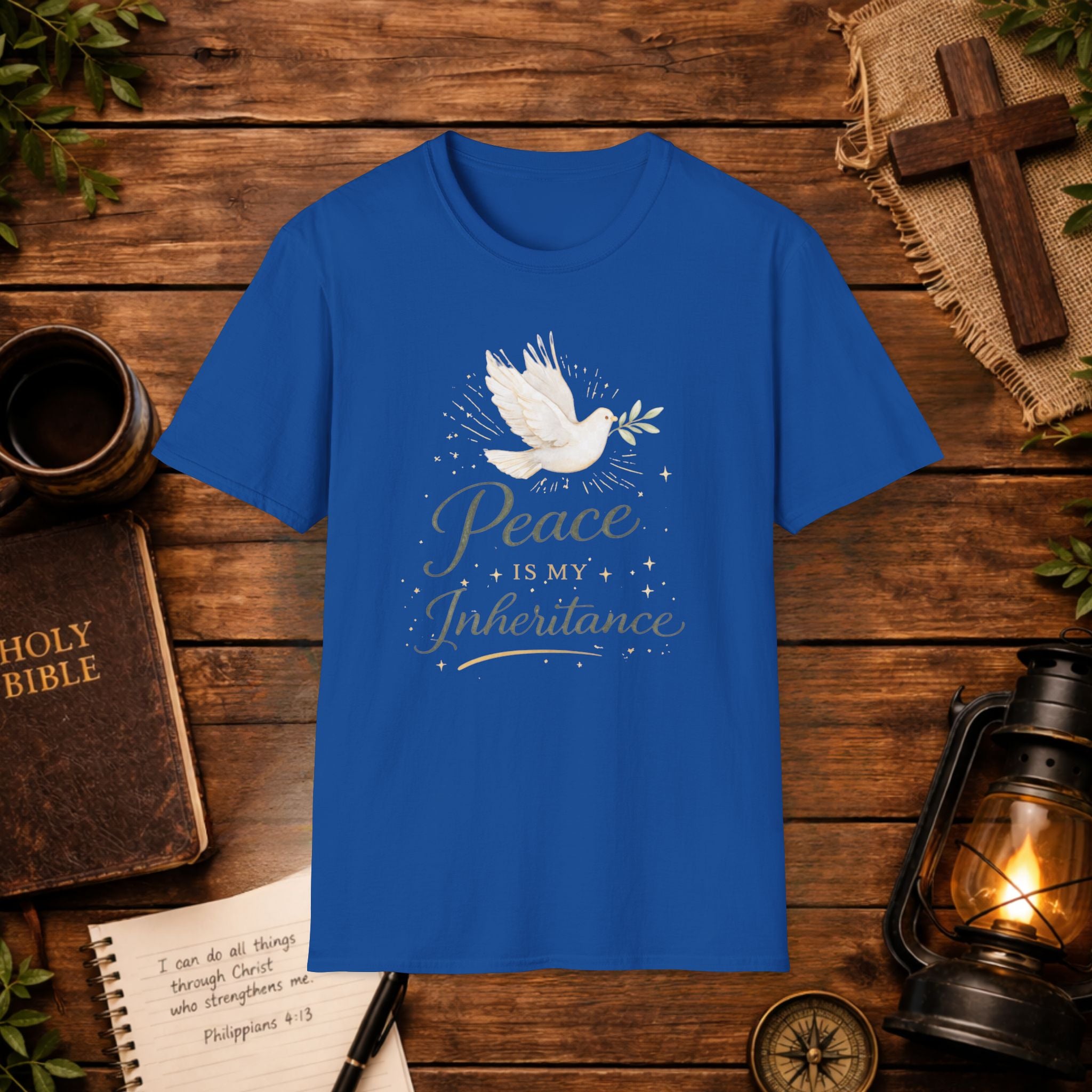 Peace Is My Inheritance T-Shirt — Dove Faith Inspirational Tee