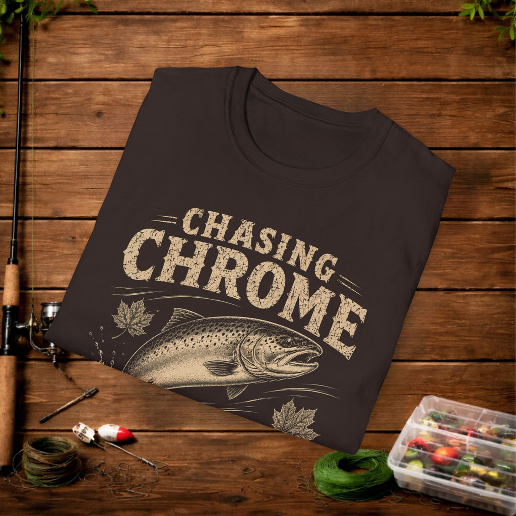 Chasing Chrome Fishing T-Shirt — The Fall Run Trout Tee