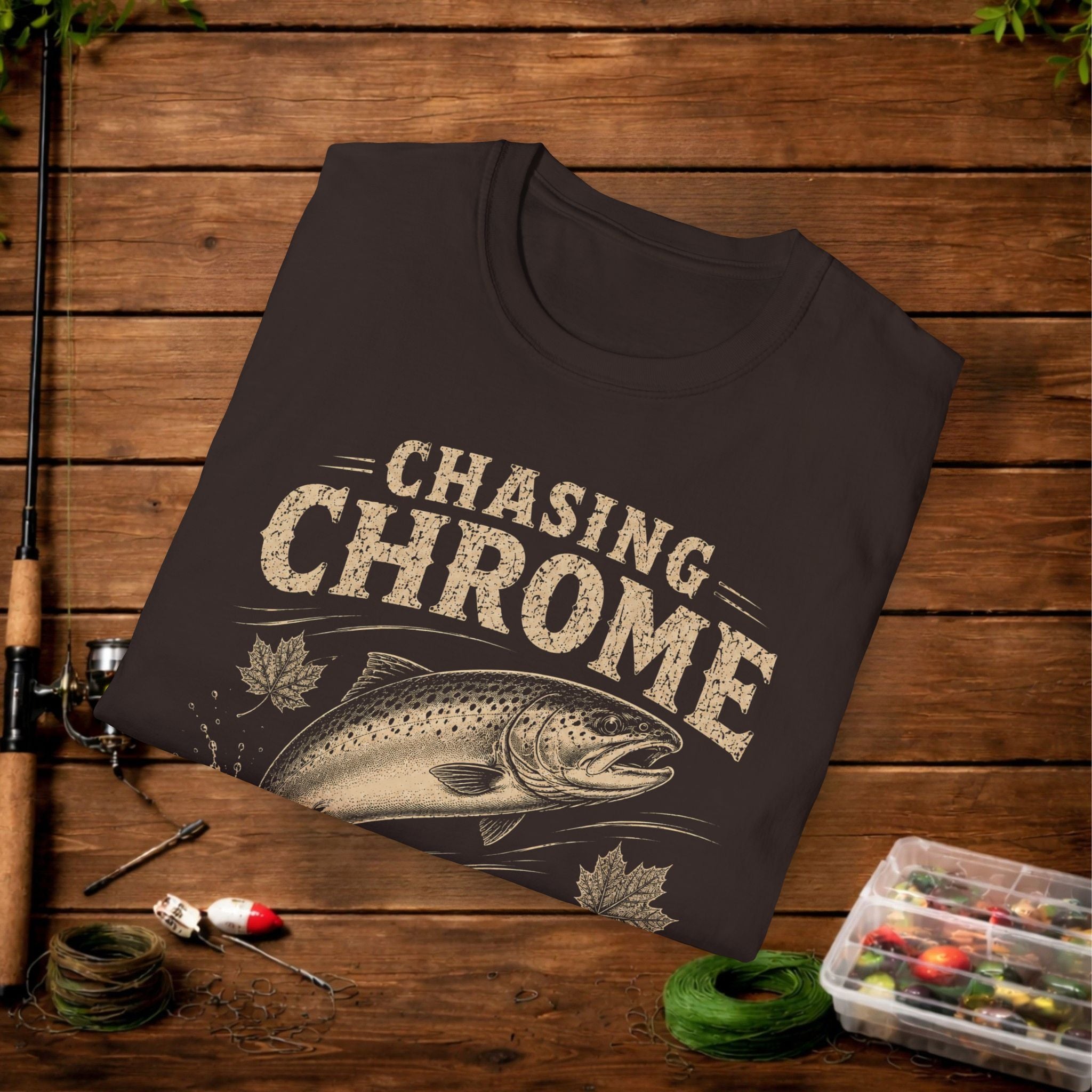 Chasing Chrome Fishing T-Shirt — The Fall Run Trout Tee