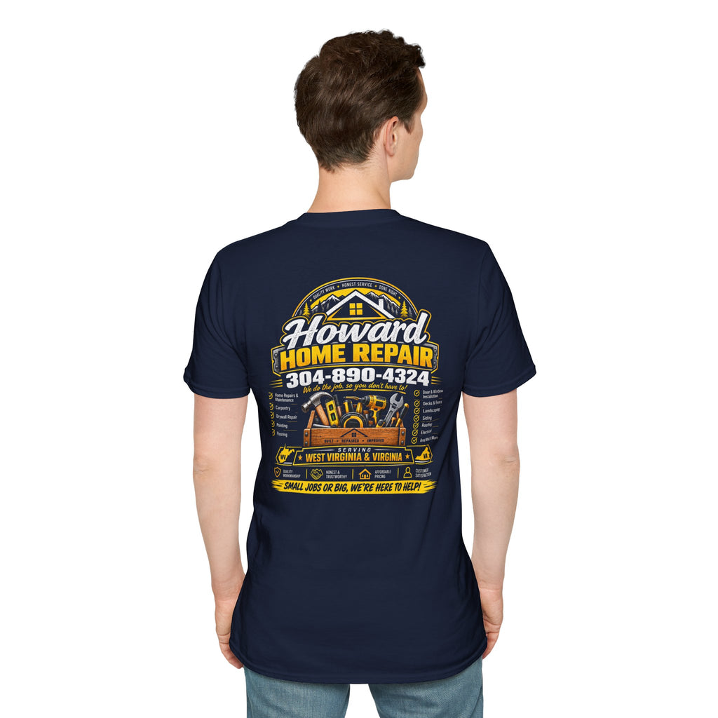 Home Repair T-Shirt — Small Yellow House Logo