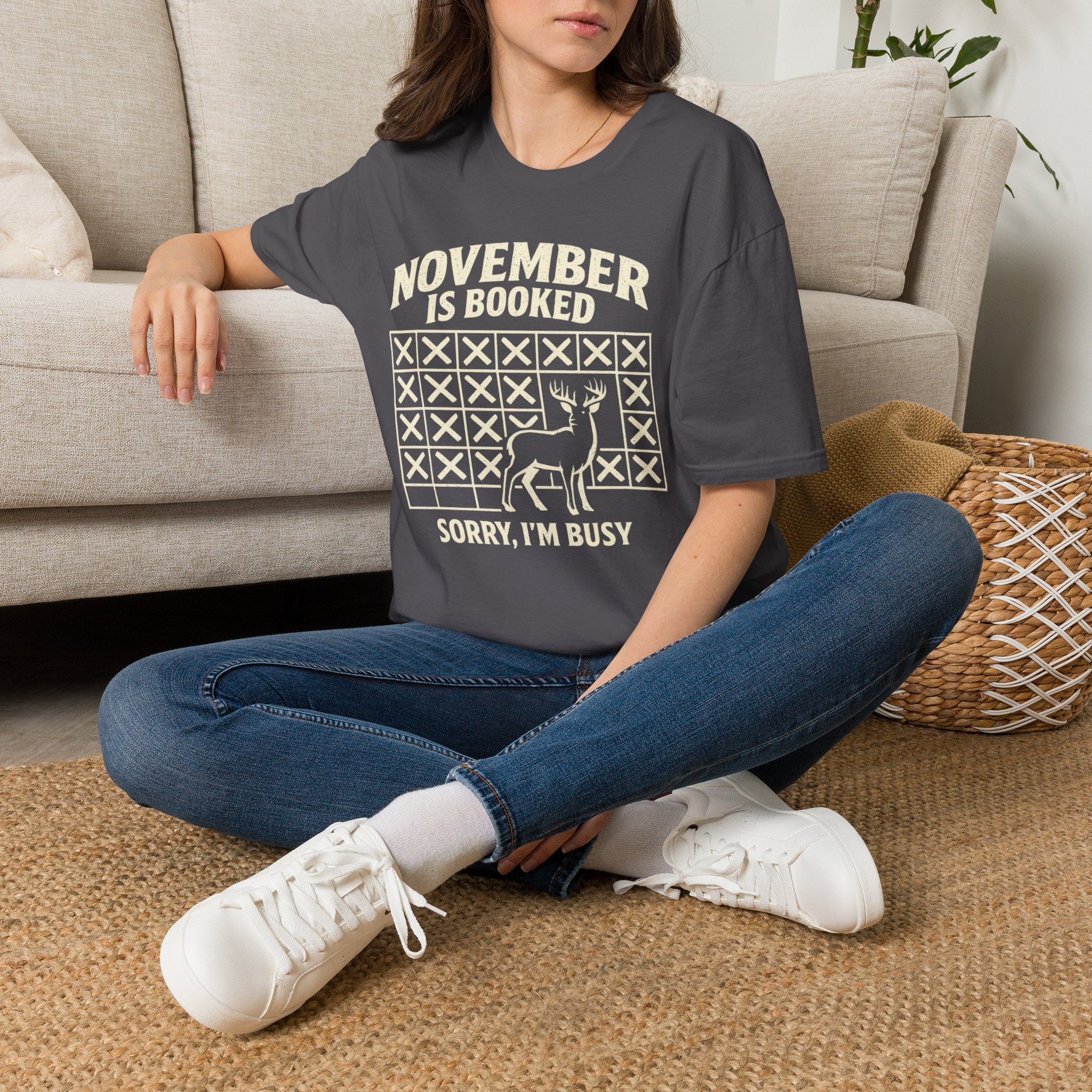November Is Booked T-Shirt — Deer Hunting Season Graphic Tee