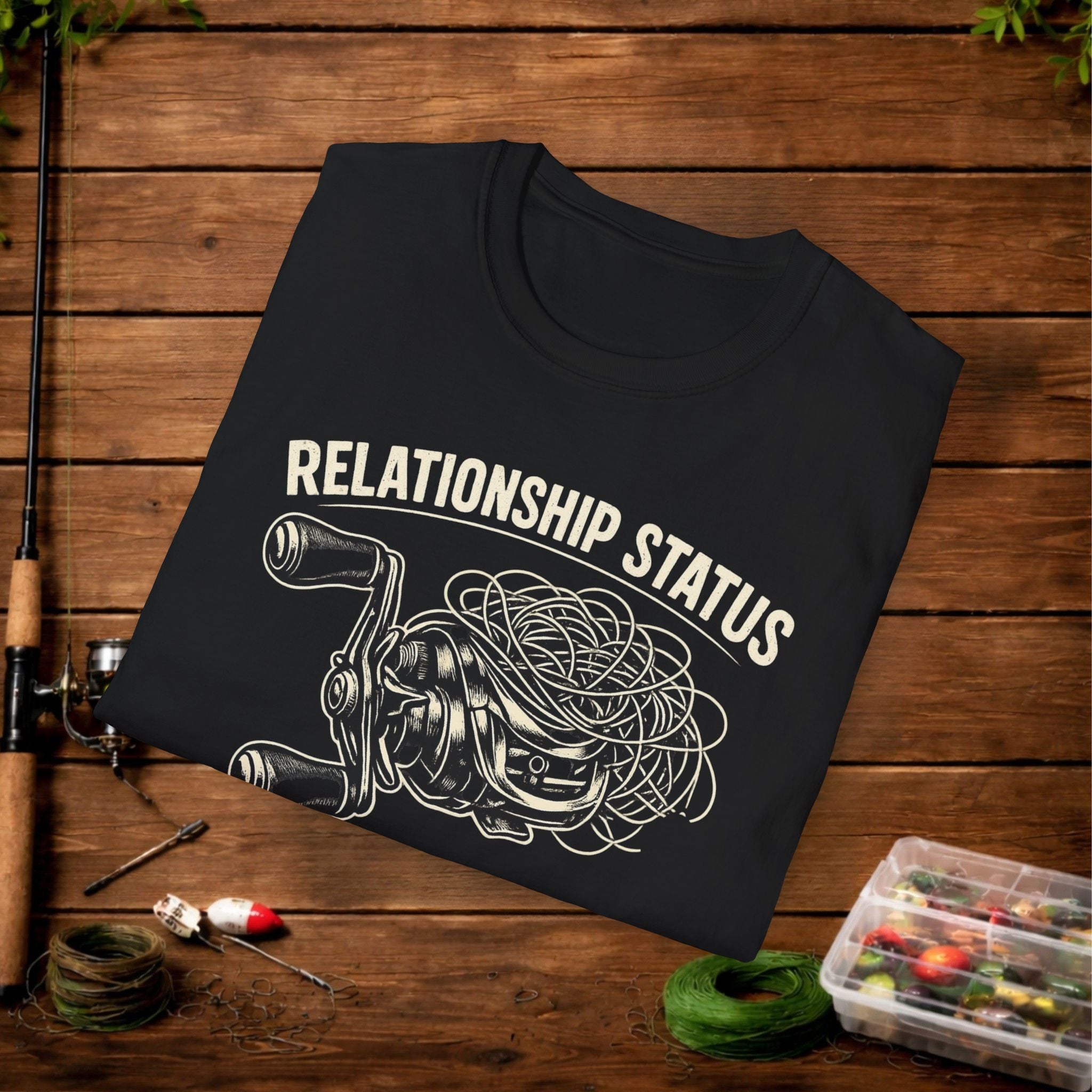 Relationship Status T-Shirt — 'It's Complicated' Funny Fishing Tee