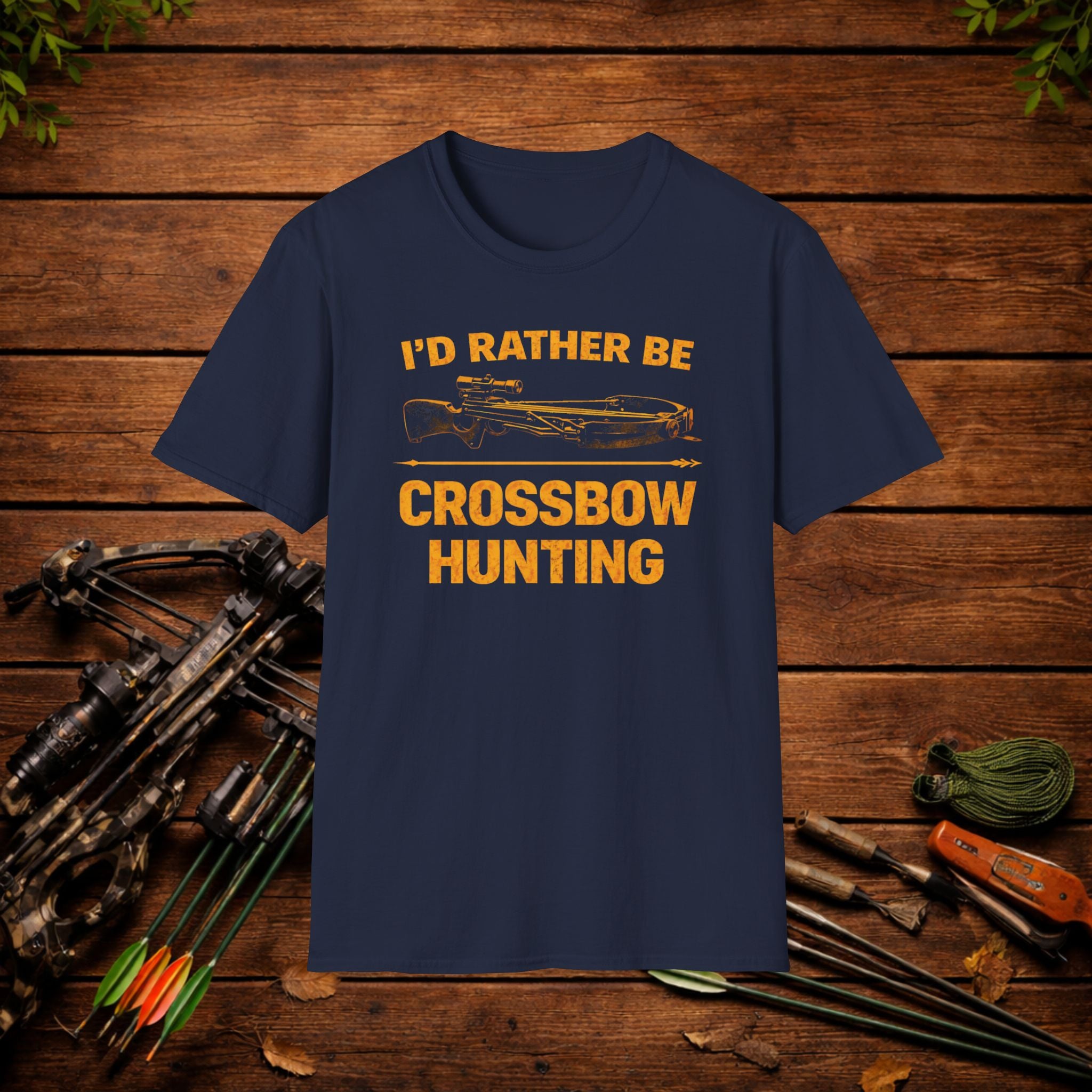 I’d Rather Be Crossbow Hunting Shirt – Deer Hunter Tee – Bowhunter Apparel – Archery Season Shirt – Hunter Gift