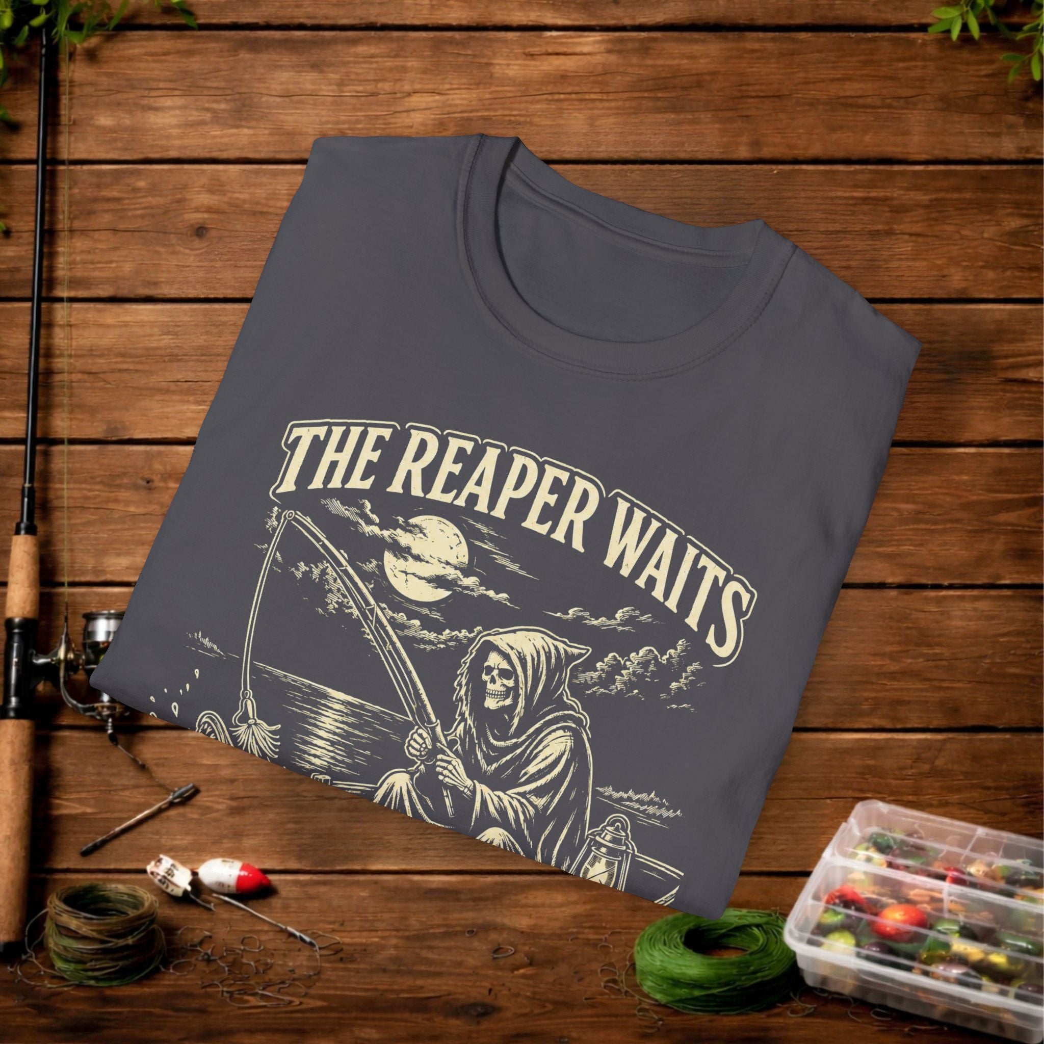 T-Shirt — "The Reaper Waits" Vintage Grim Reaper Graphic