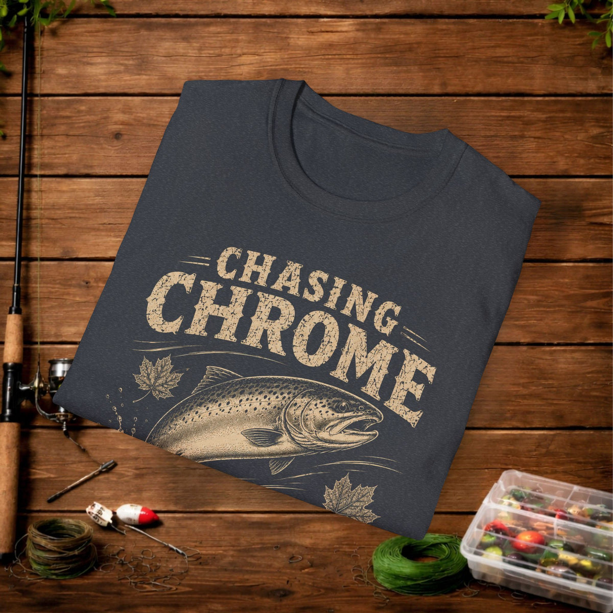 Chasing Chrome Fishing T-Shirt — The Fall Run Trout Tee