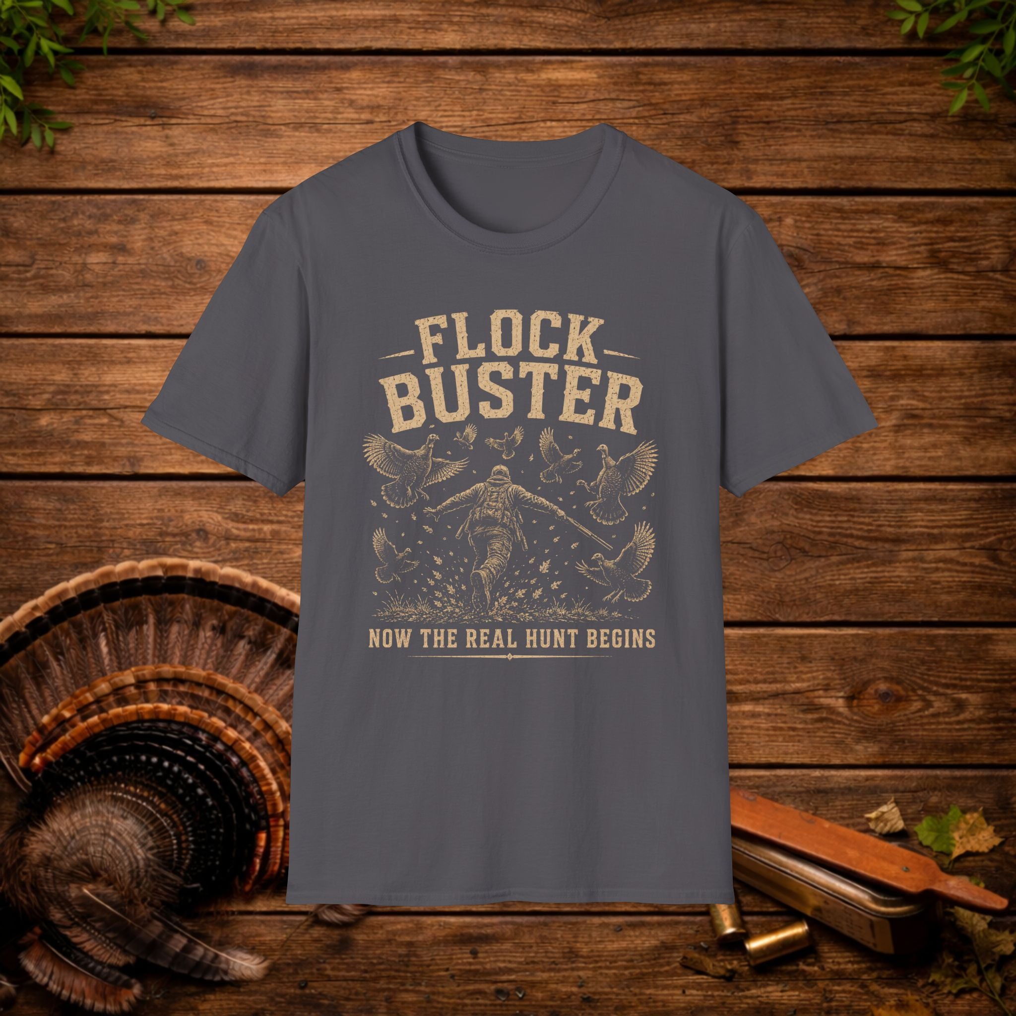 Flock Buster Hunting T-Shirt | Fall Turkey Season Tee | Wild Wonderful Wear
