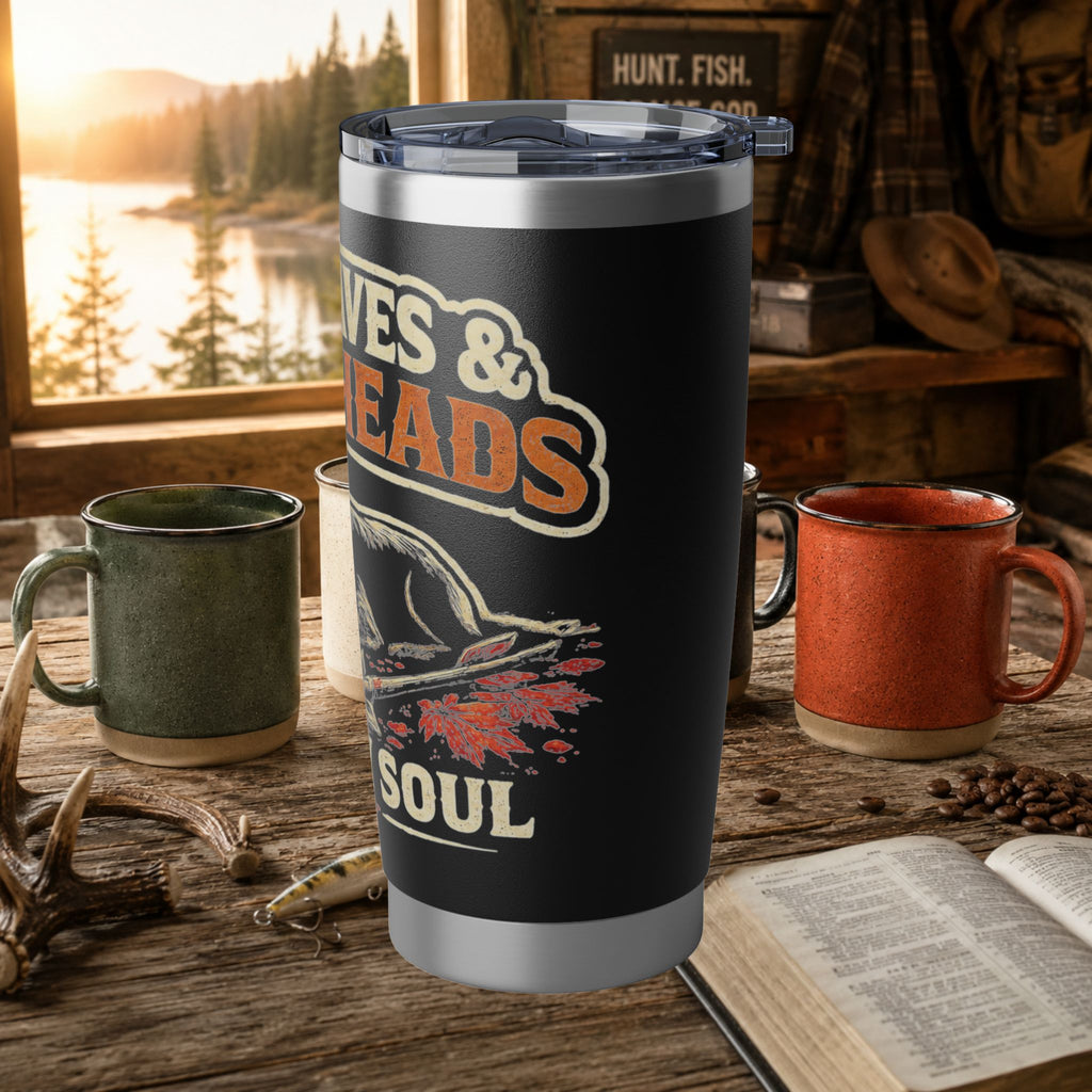 Red Leaves and Broadheads Fuel my Soul 20oz Tumbler