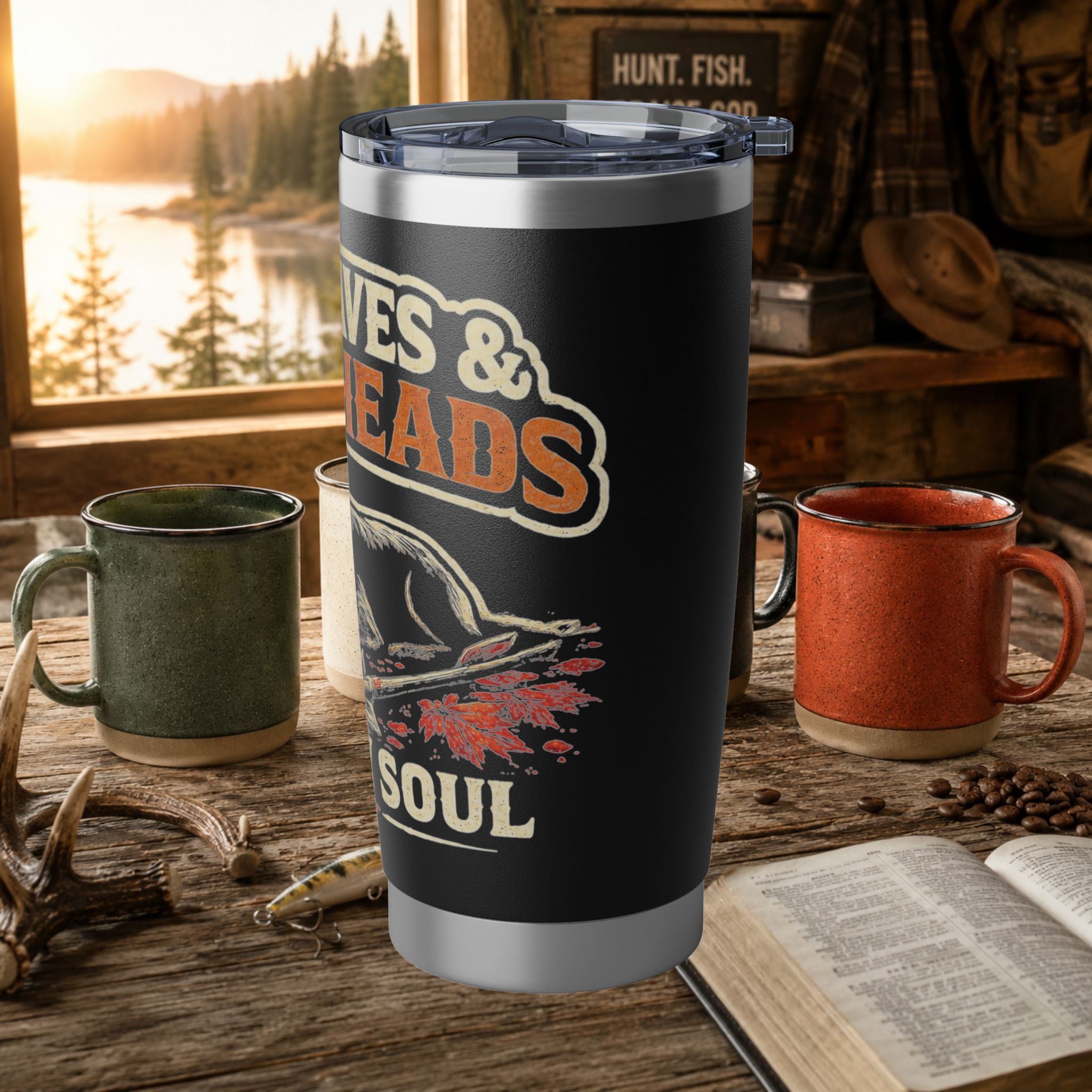 Red Leaves and Broadheads Fuel my Soul 20oz Tumbler
