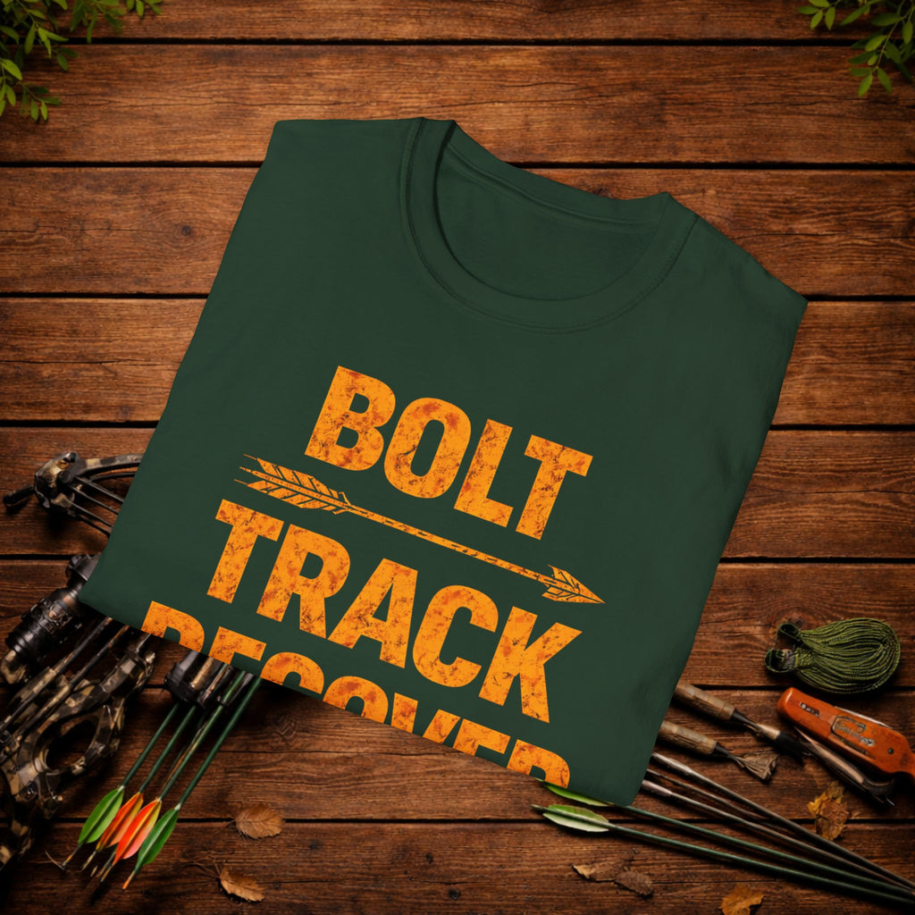 Bolt Track Recover Crossbow Hunting Shirt – Deer Hunting Tee – Bowhunter Apparel – Hunter Gift
