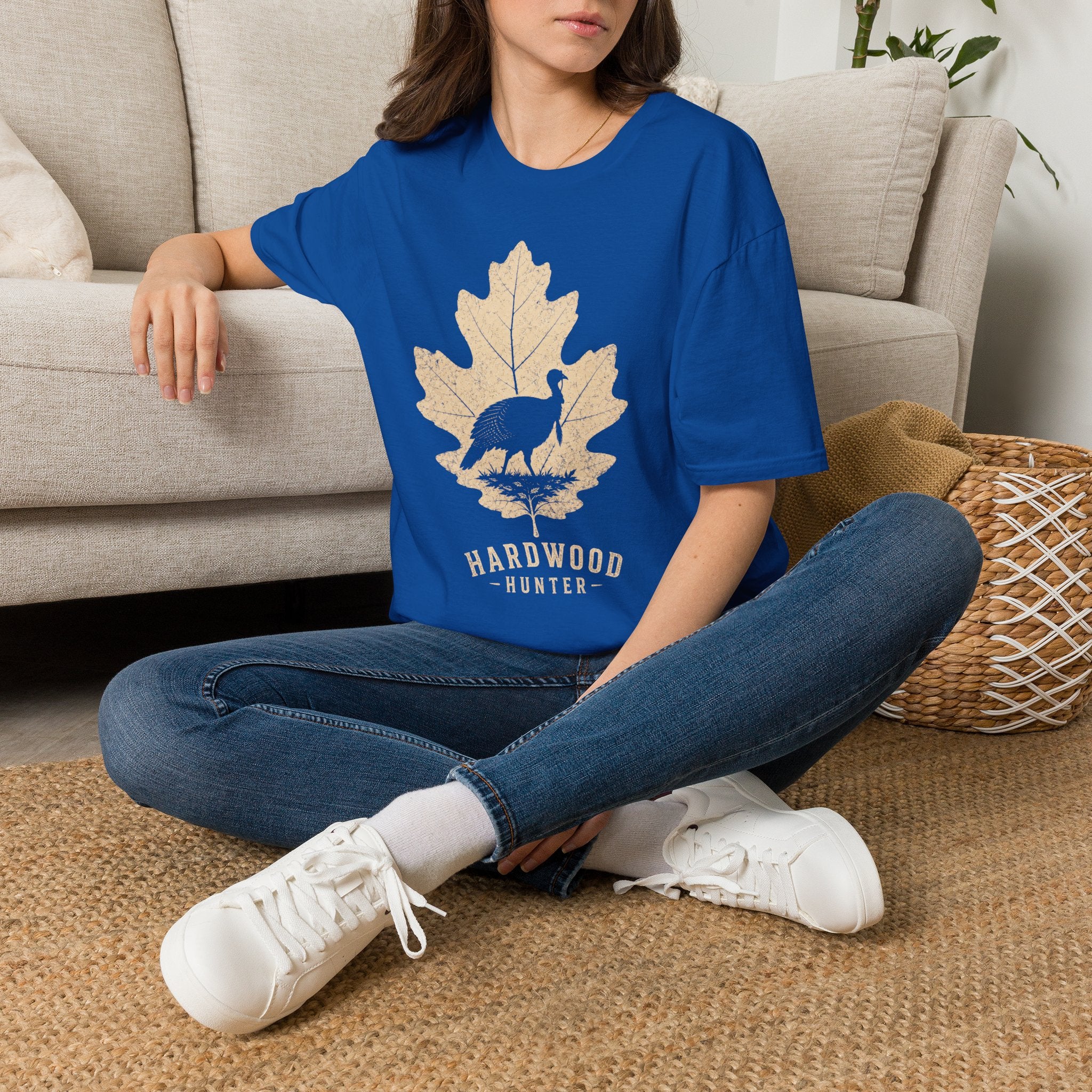 Hardwood Hunter Turkey T-Shirt — Autumn Leaf Turkey Graphic Tee