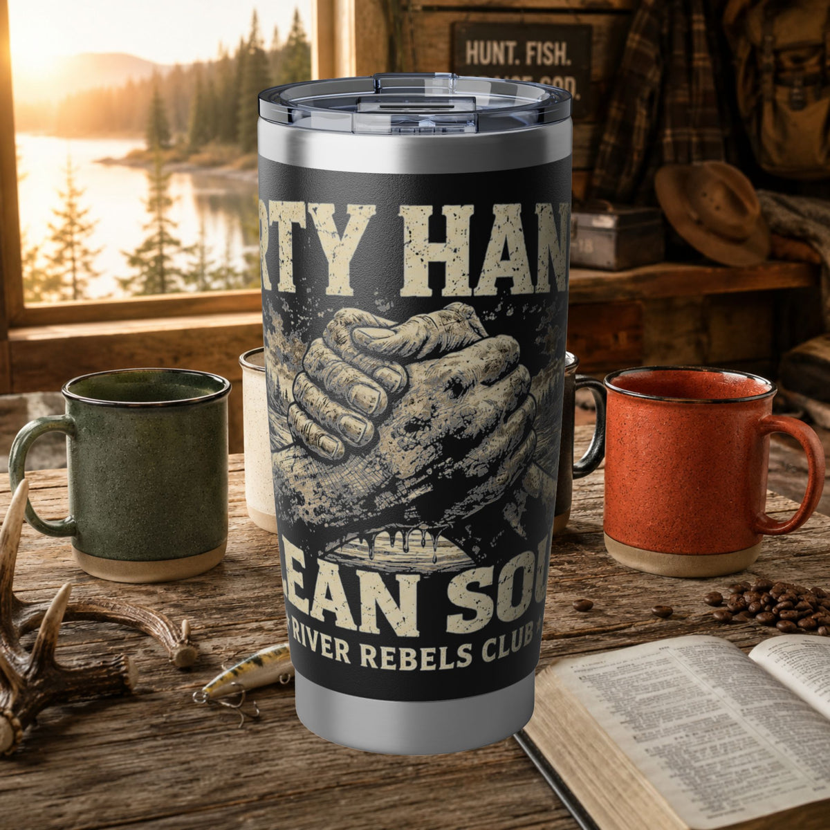 Dirty Hands Clean Soul 20oz Tumbler | Insulated Stainless Steel Travel Cup