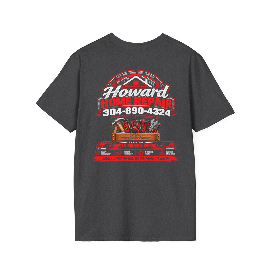 Howard Home Repair T-Shirt — Logo & Contact Workwear