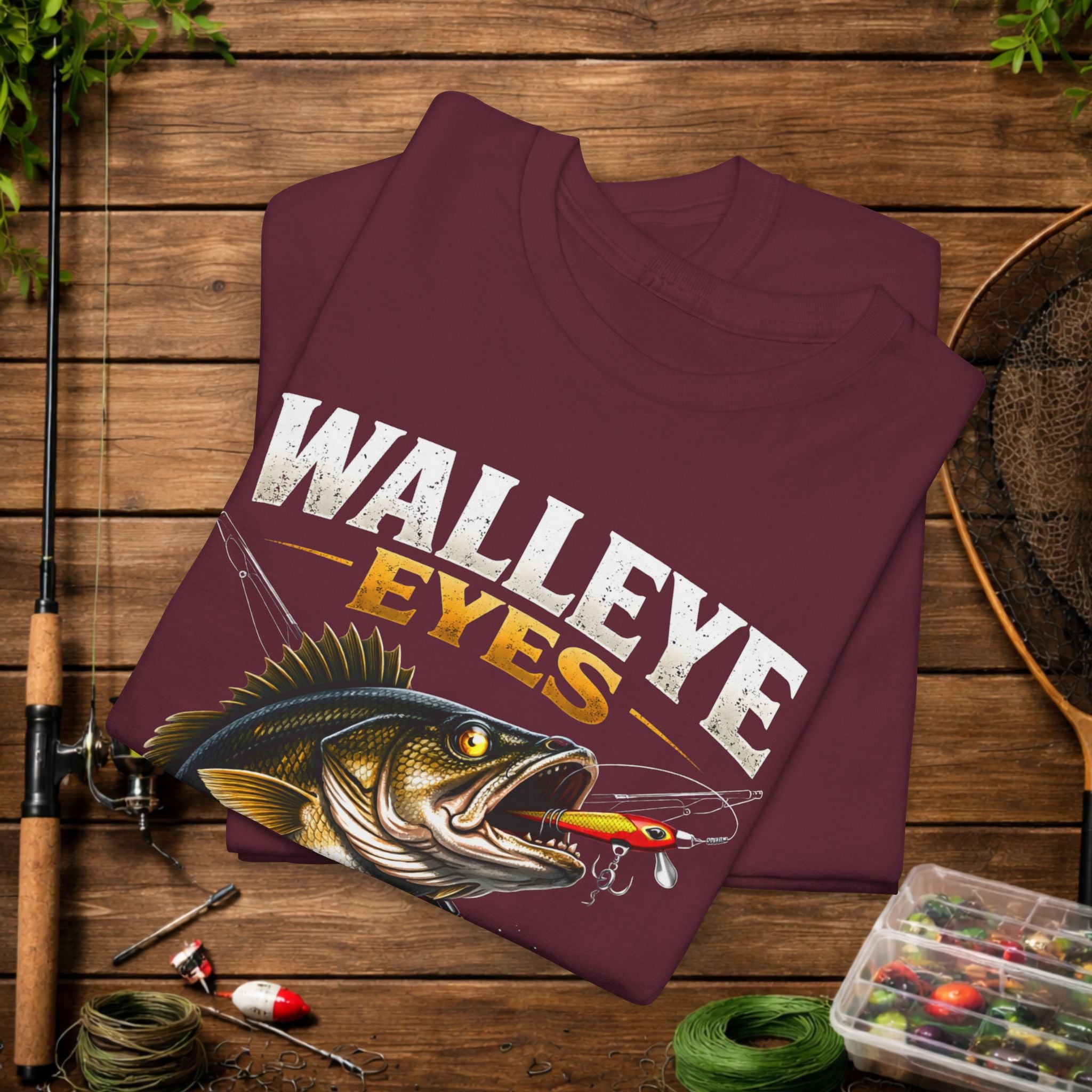 Walleye Fishing Shirt – Walleye Eyes on the Prize Tee – Funny Angler Shirt – Fisherman Gift