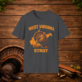 West Virginia Strut Turkey Hunting Shirt – WV Gobbler Tee – Mountain State Turkey Season Shirt – Hunter Gift