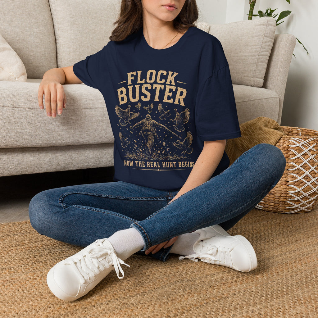 Flock Buster Hunting T-Shirt | Fall Turkey Season Tee | Wild Wonderful Wear