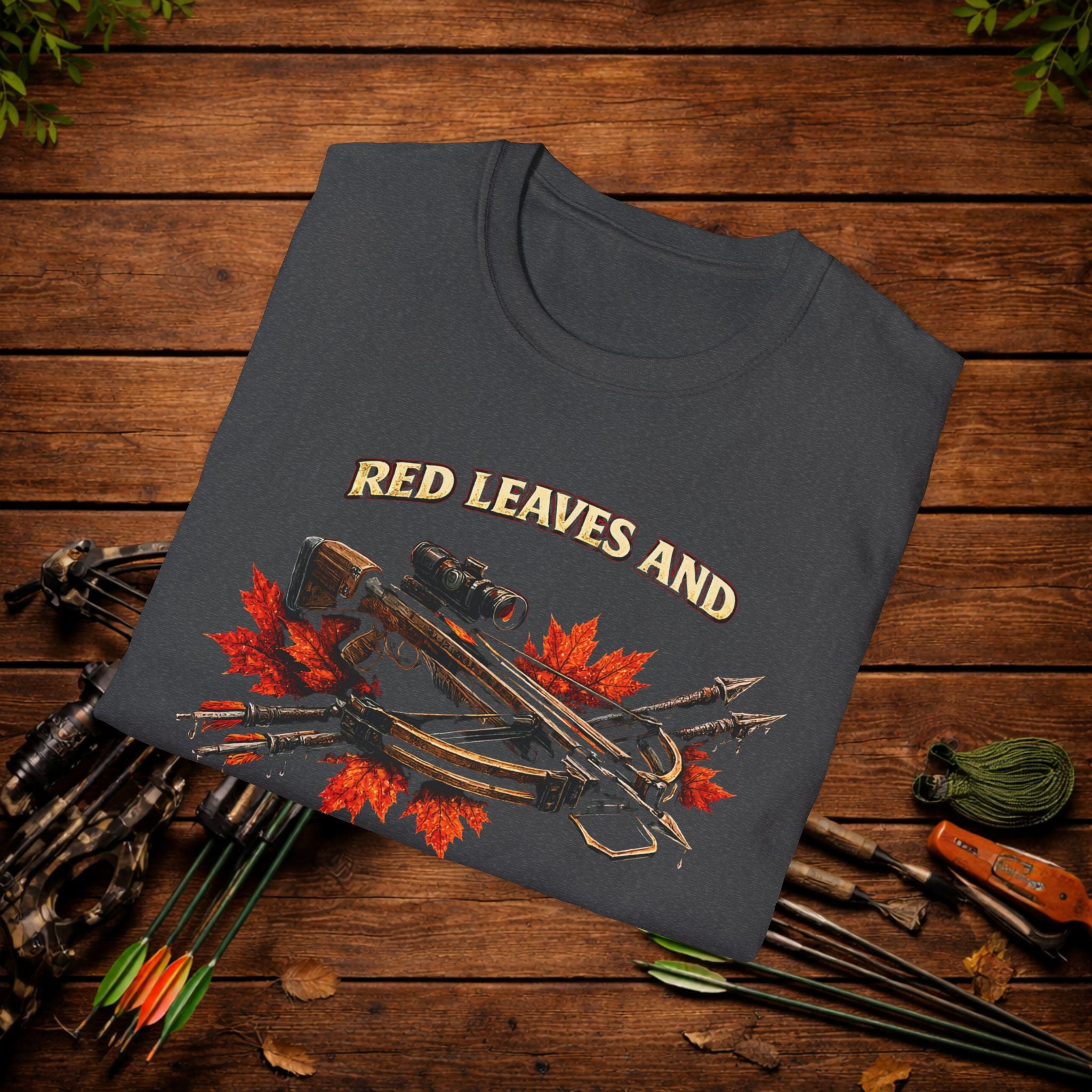 Red Leaves and Wet Shafts Crossbow Hunting Shirt