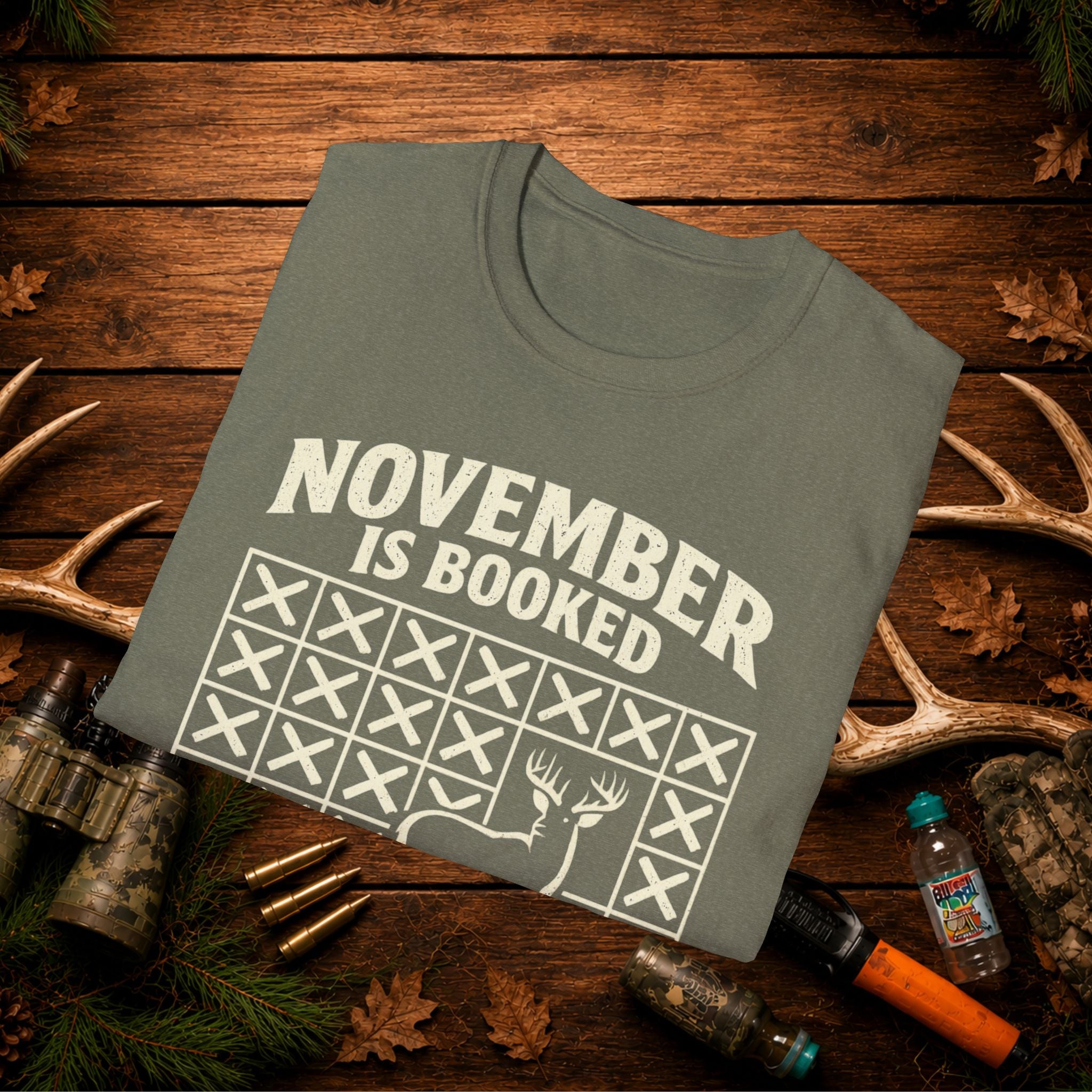 November Is Booked T-Shirt — Deer Hunting Season Graphic Tee