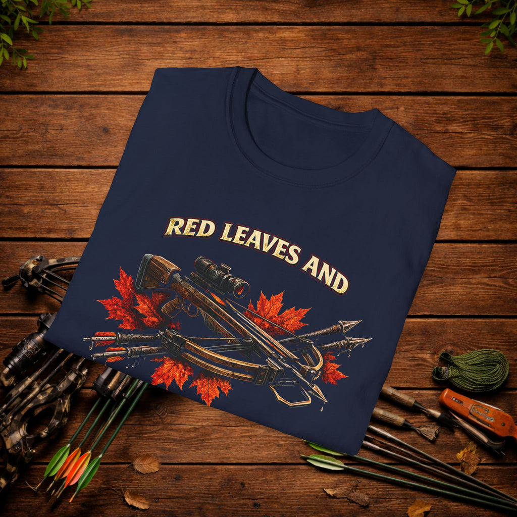 Red Leaves and Wet Shafts Crossbow Hunting Shirt