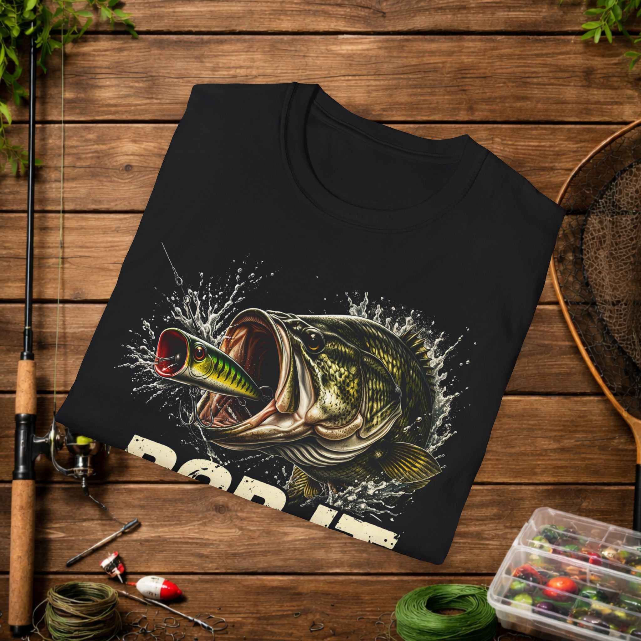 Pop It Bass Fishing Shirt – Topwater Popper Fishing Tee – Bass Strike Fishing Shirt – Topwater Angler Shirt