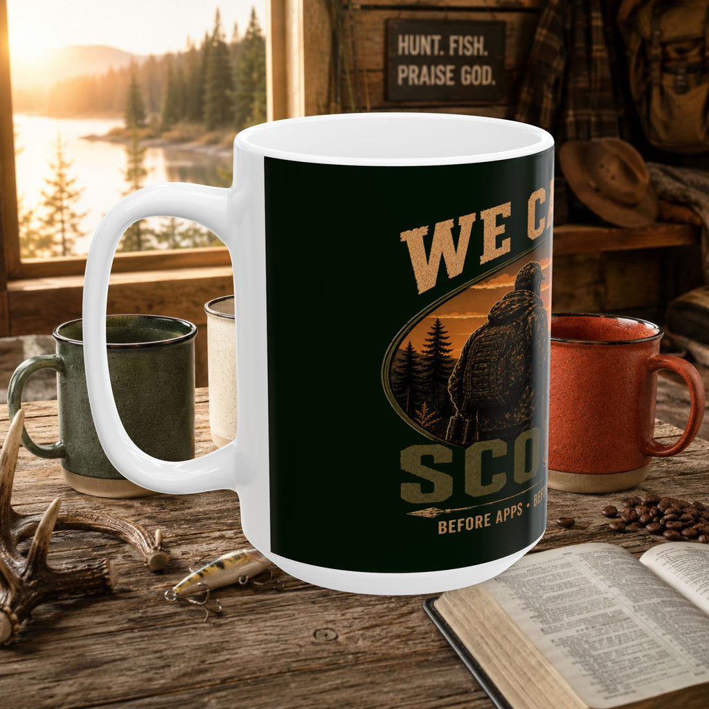 Hunting Mug — "Called to the Outdoors" Ceramic Coffee Cup (11oz/15oz)
