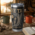Coon Hunting 20oz Tumbler — "Tree Talk: He's Up There" Hound Dog Travel Mug