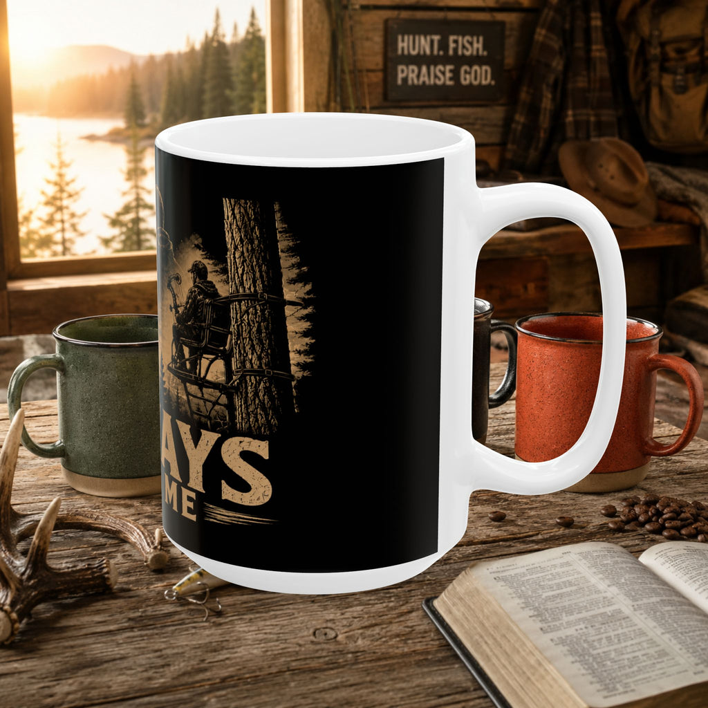 Always With Me Hunting Ceramic Mug – Father & Son Gift | 11oz & 15oz