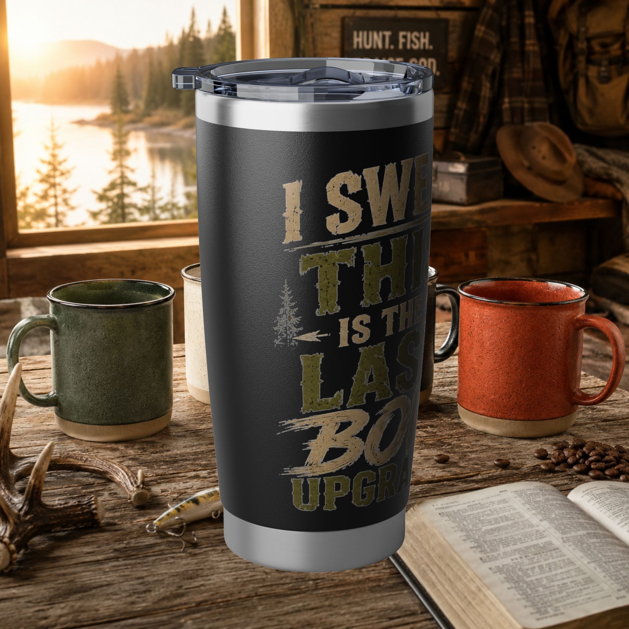 Bowhunter 20oz Tumbler – Last Bow Upgrade, I Swear | Hunting Gift | Wild Wonderful Wear
