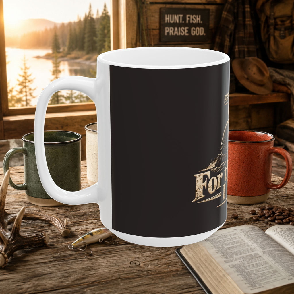For Those Tears I Died Christian Cross Coffee Mug, 15oz