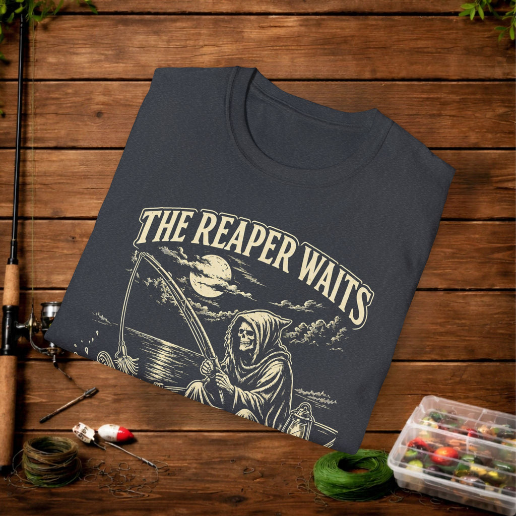 T-Shirt — "The Reaper Waits" Vintage Grim Reaper Graphic