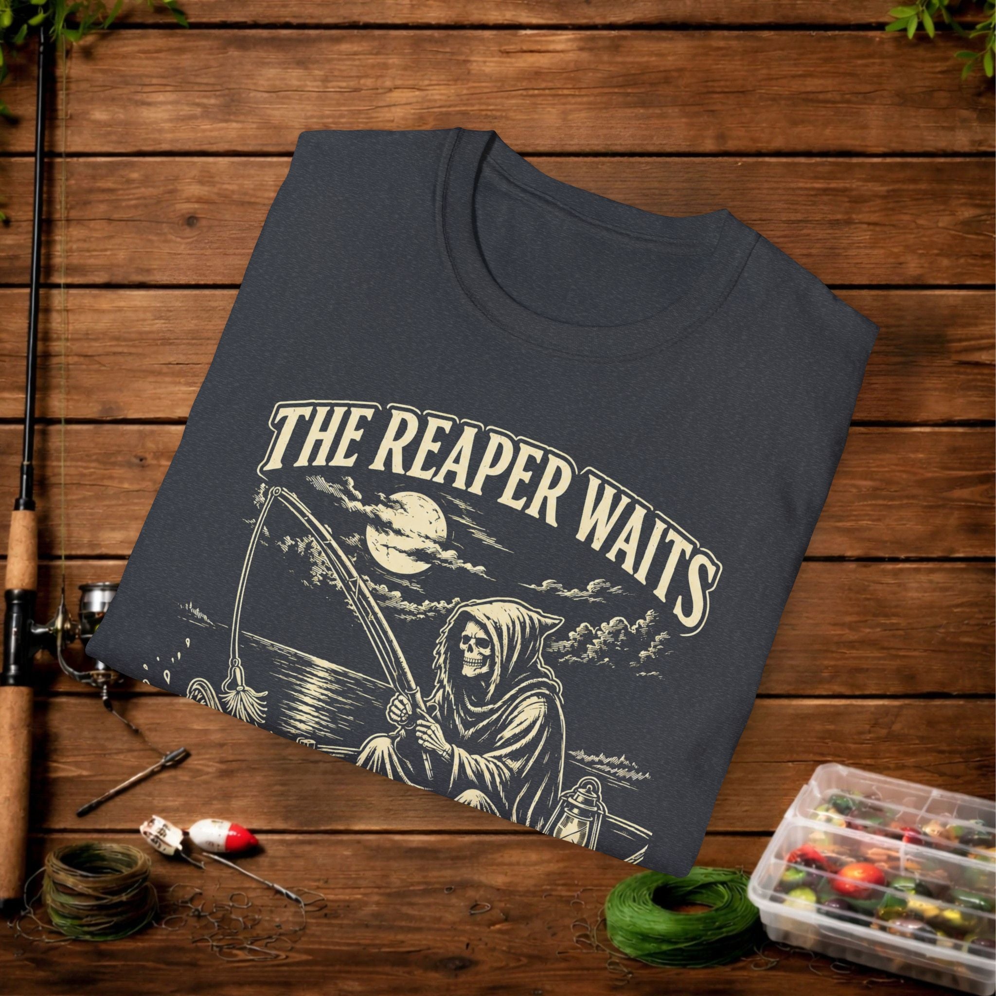 T-Shirt — "The Reaper Waits" Vintage Grim Reaper Graphic