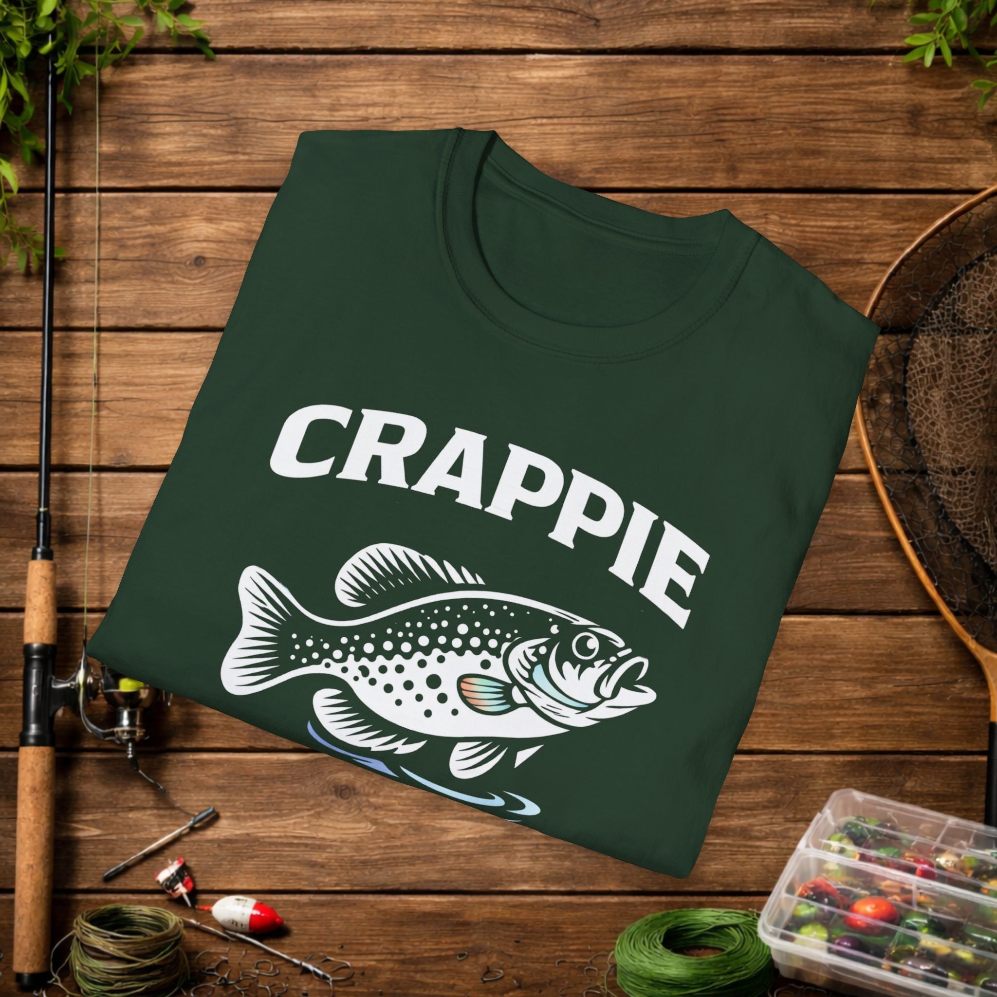 Crappie Addict Fishing T-Shirt – Crappie Angler Graphic Tee