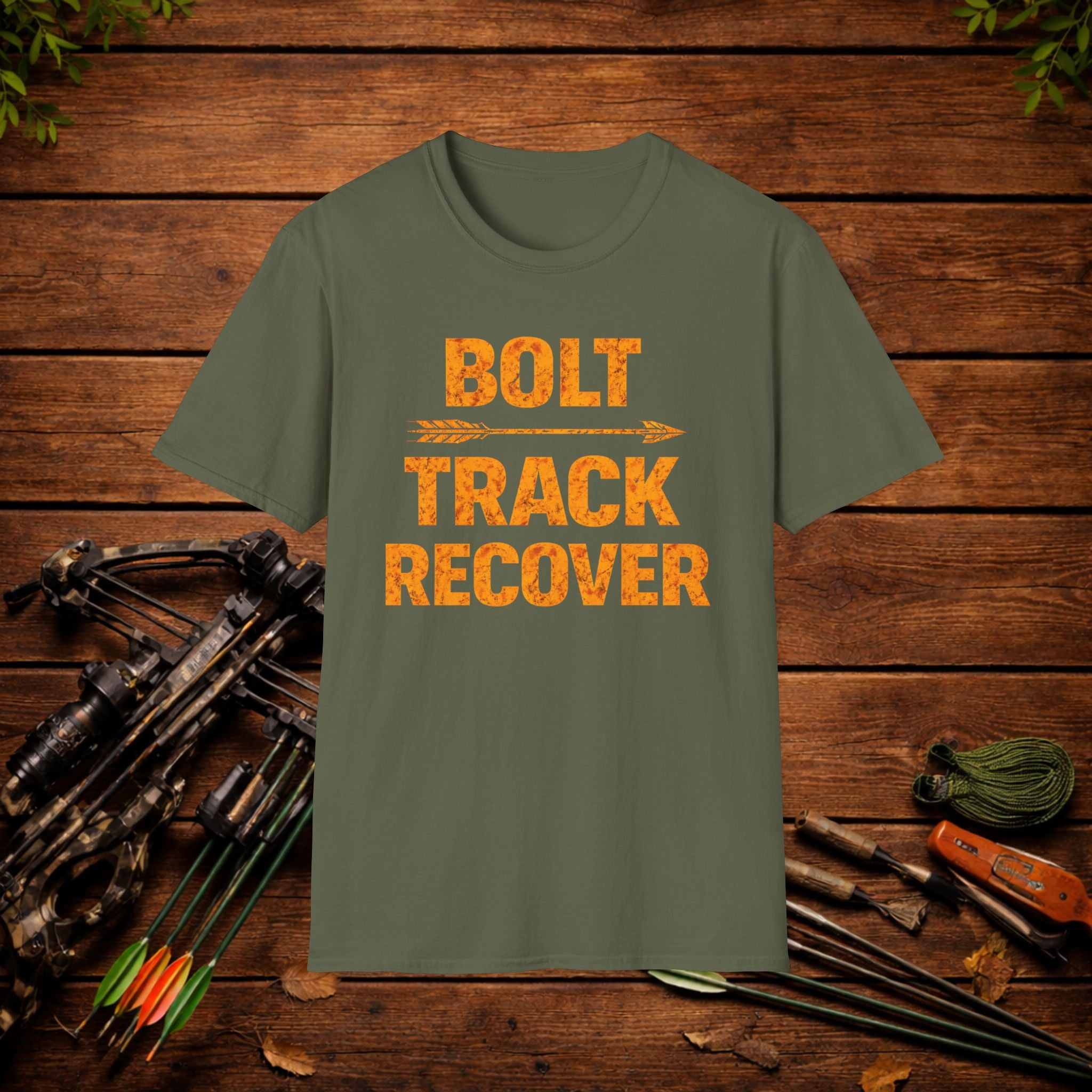 Bolt Track Recover Crossbow Hunting Shirt – Deer Hunting Tee – Bowhunter Apparel – Hunter Gift