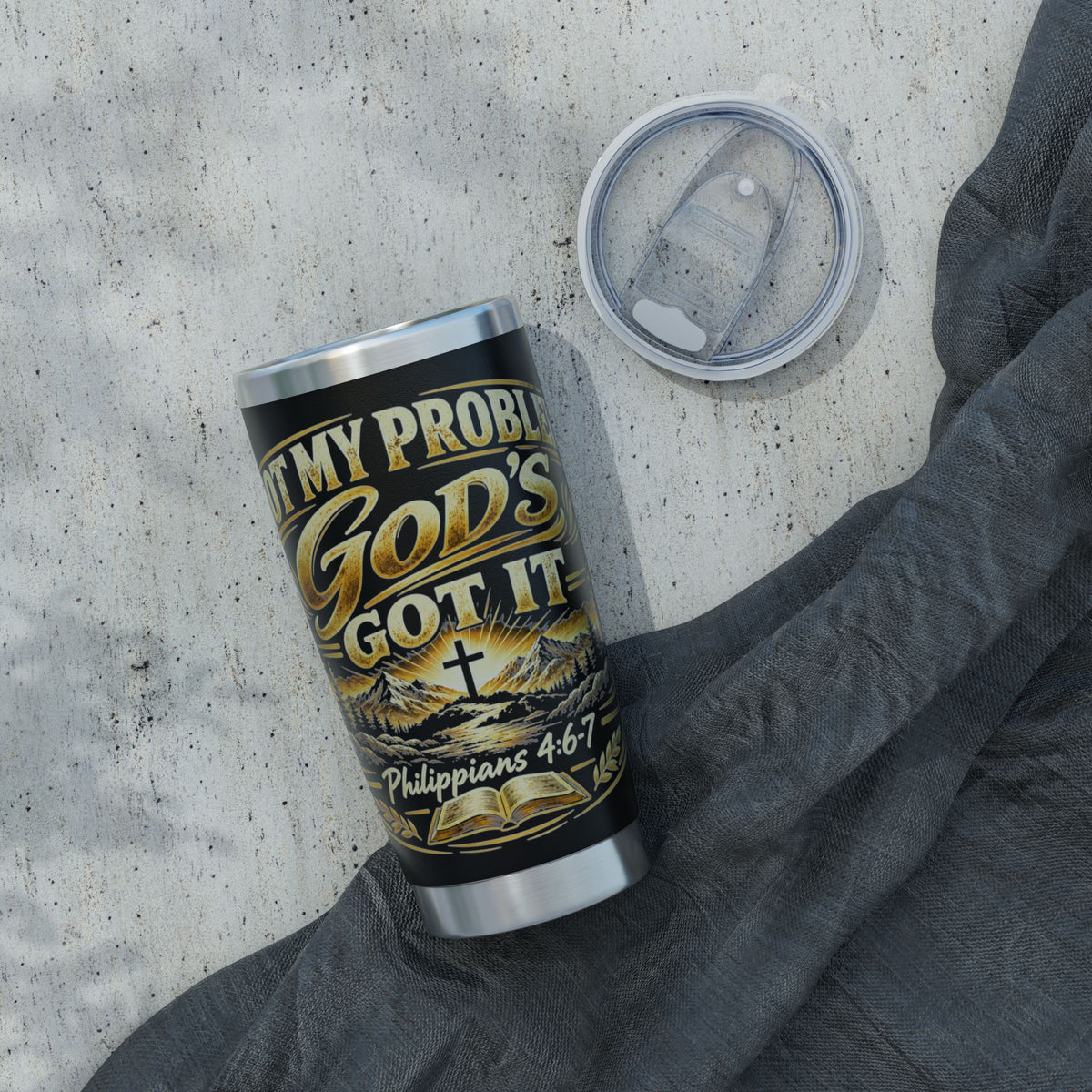 God's Got It 20oz Tumbler — Philippians 4:7 Inspirational Travel Mug