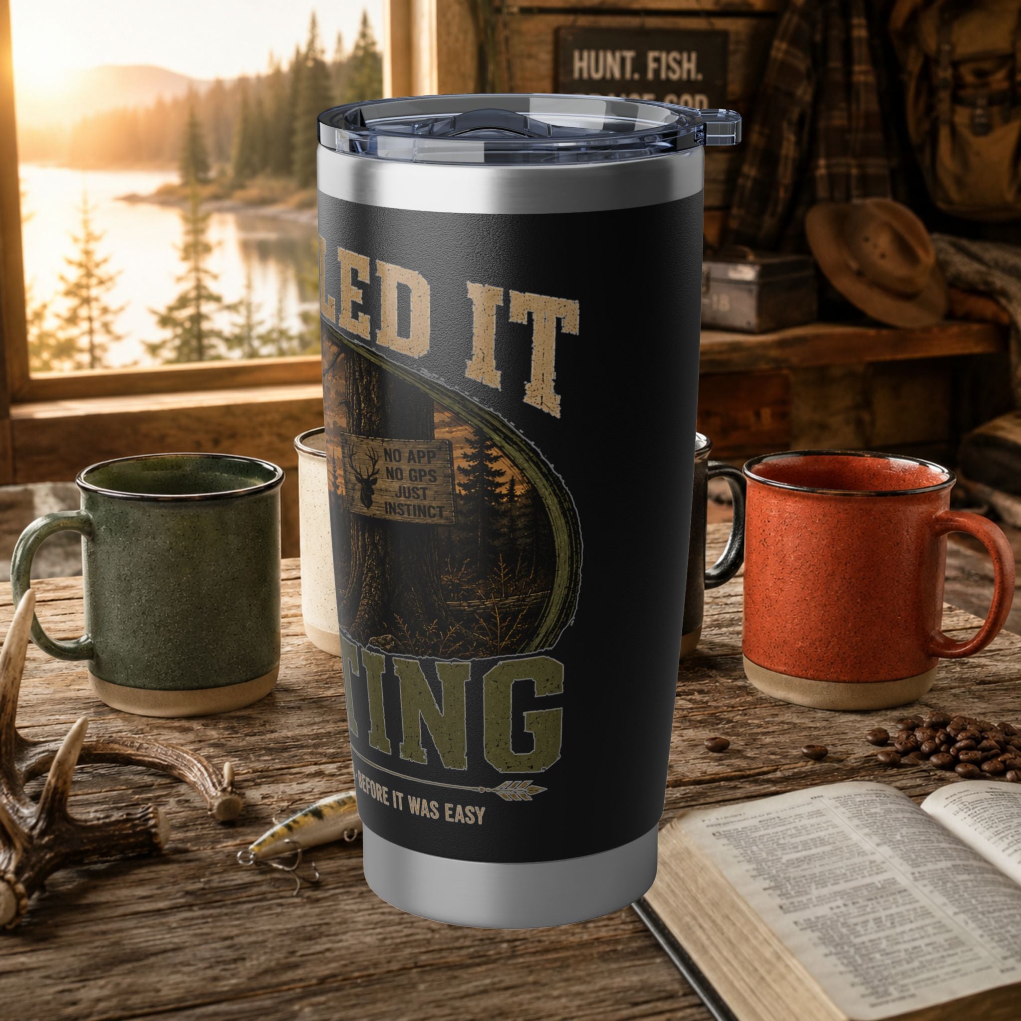 Vagabond 20oz Tumbler — 'Called it Scouting" Rustic Adventure Insulated Travel Mug