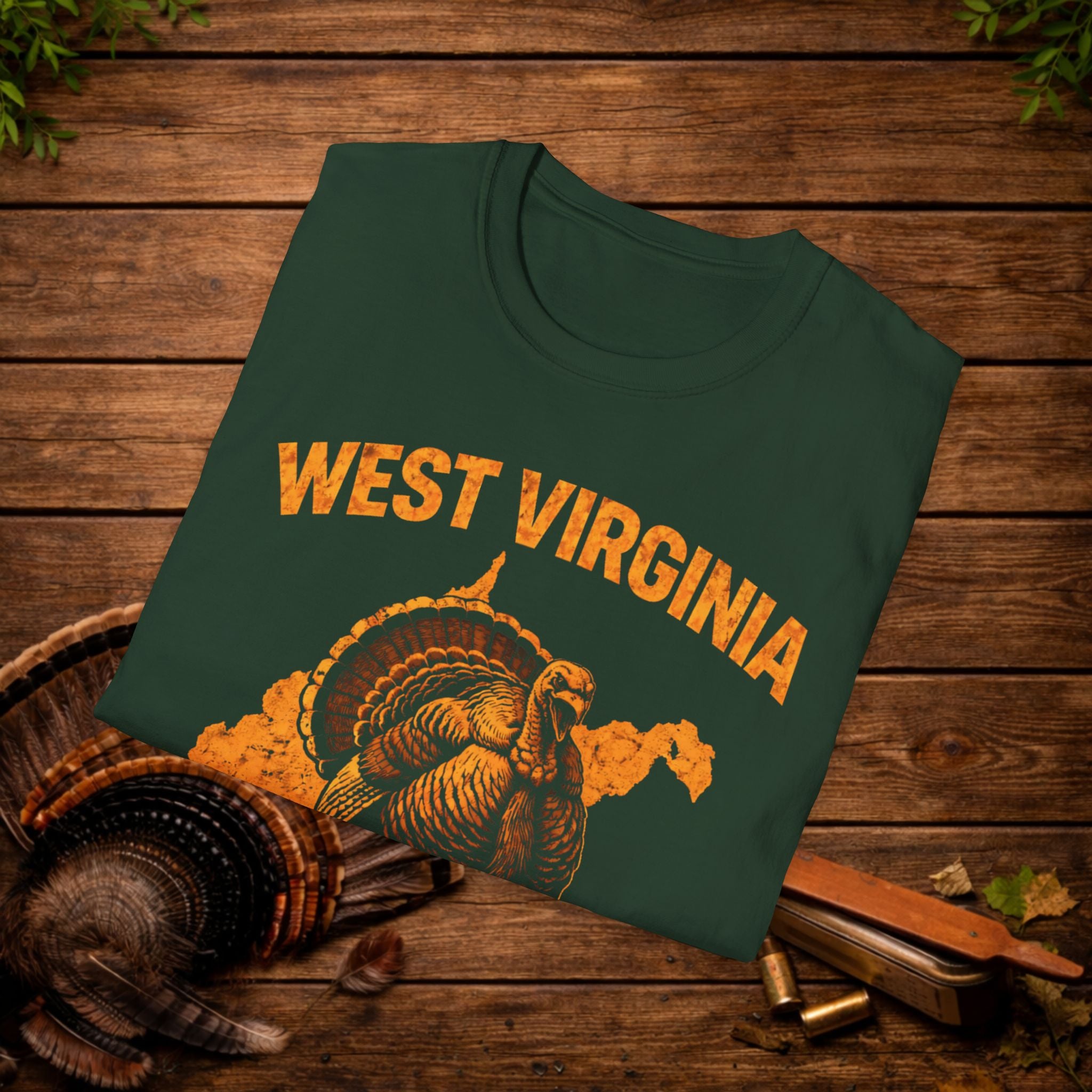 West Virginia Strut Turkey Hunting Shirt – WV Gobbler Tee – Mountain State Turkey Season Shirt – Hunter Gift