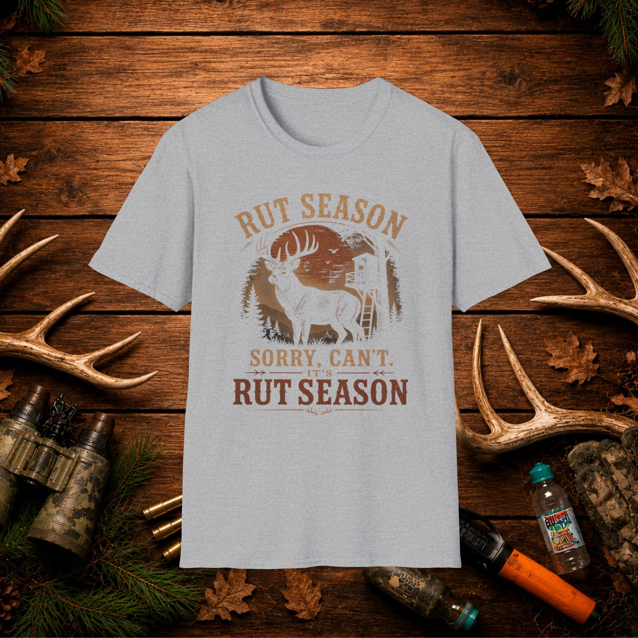 Rut Season T‑Shirt — "Sorry, Can't. It's Rut Season" Deer Hunting Tee