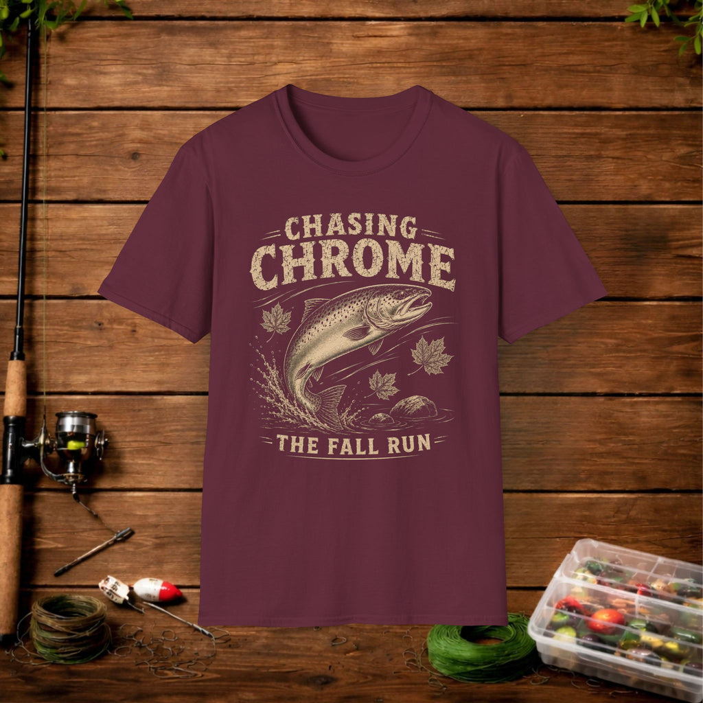 Chasing Chrome Fishing T-Shirt — The Fall Run Trout Tee
