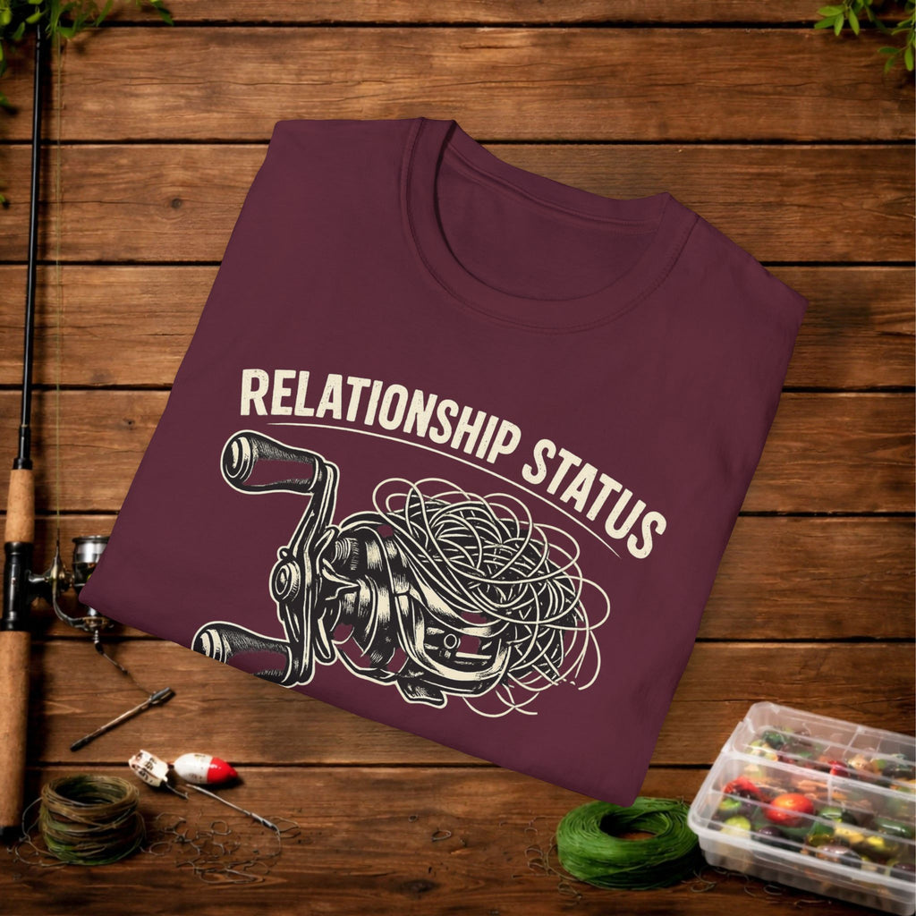 Relationship Status T-Shirt — 'It's Complicated' Funny Fishing Tee