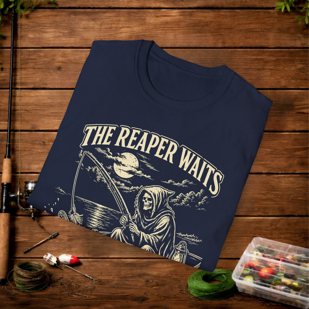 T-Shirt — "The Reaper Waits" Vintage Grim Reaper Graphic
