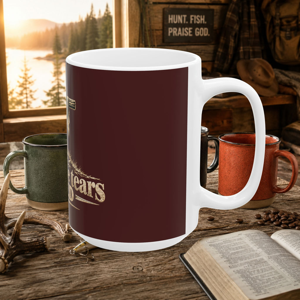 For Those Tears I Died 15oz Mug | Christian Cross Coffee Cup