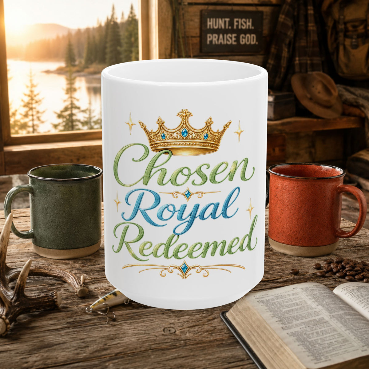 Chosen Royal Redeemed Ceramic Mug | Faith-Inspired Coffee Cup