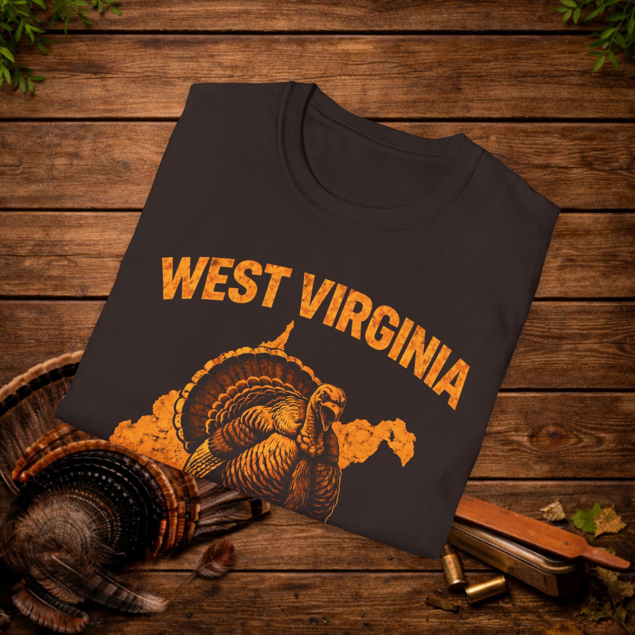 West Virginia Strut Turkey Hunting Shirt – WV Gobbler Tee – Mountain State Turkey Season Shirt – Hunter Gift