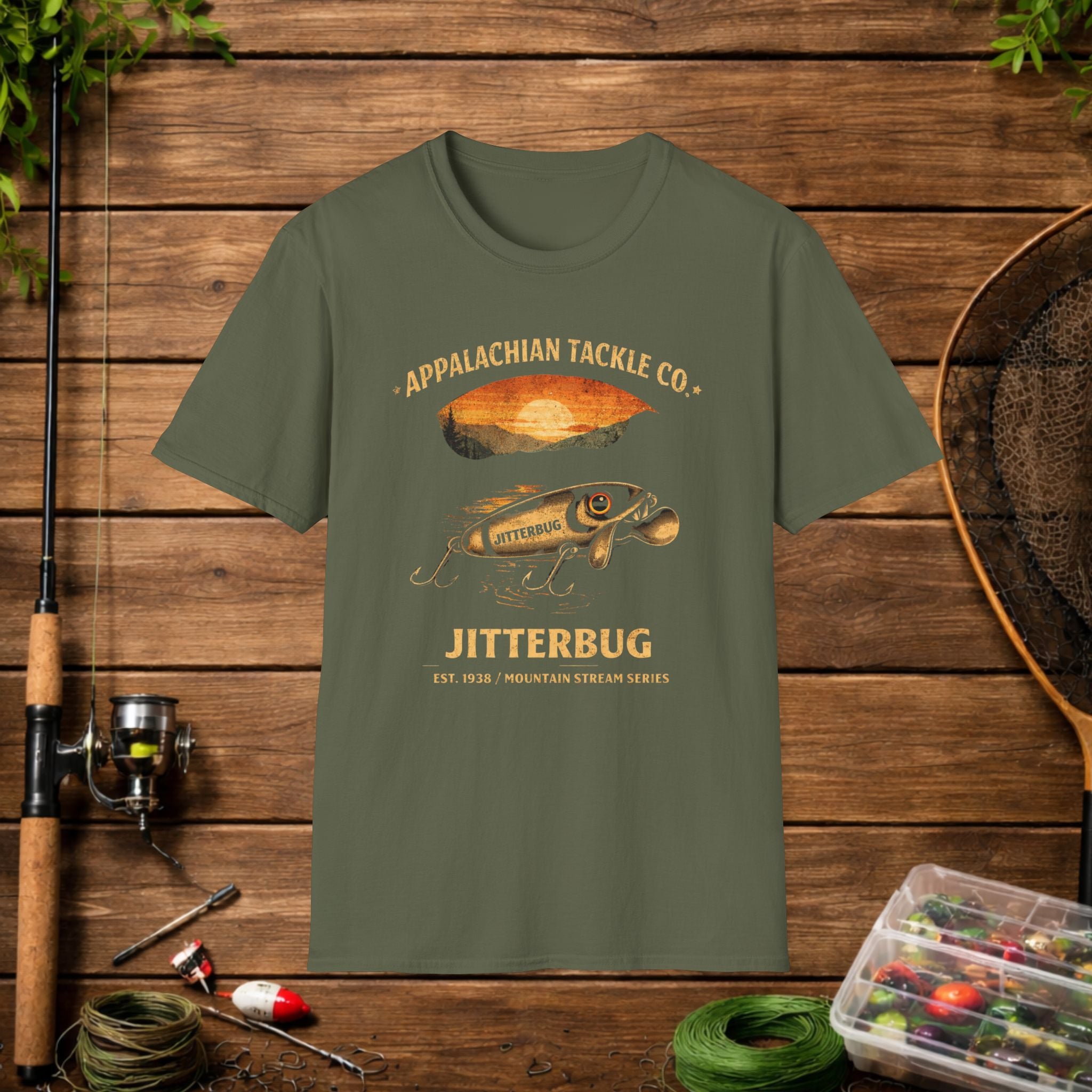 Appalachian Tackle Co Jitterbug Shirt – Vintage Retro Fishing Lure