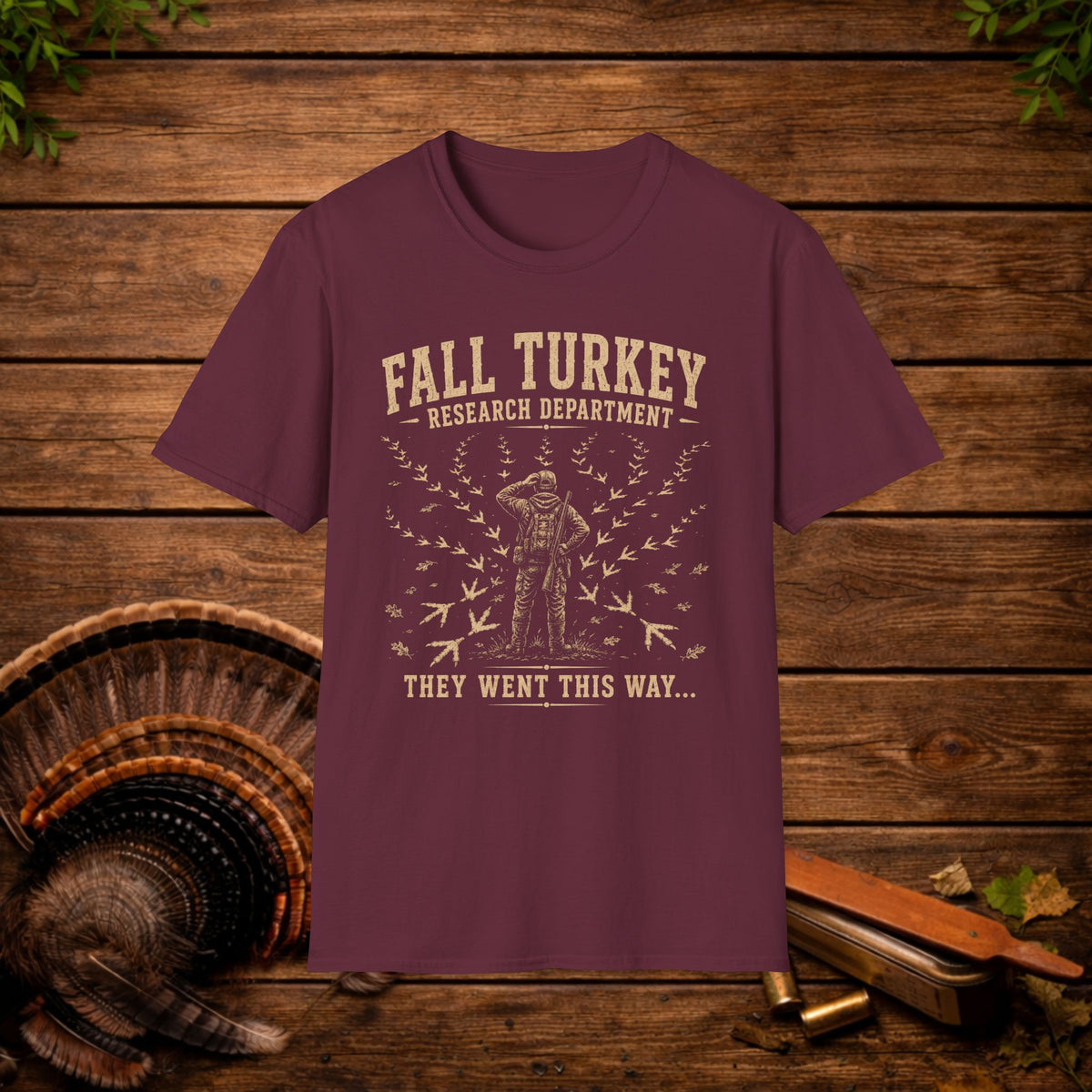 Fall Turkey Research Department T-Shirt | Funny Thanksgiving Tee | Wild Wonderful Wear