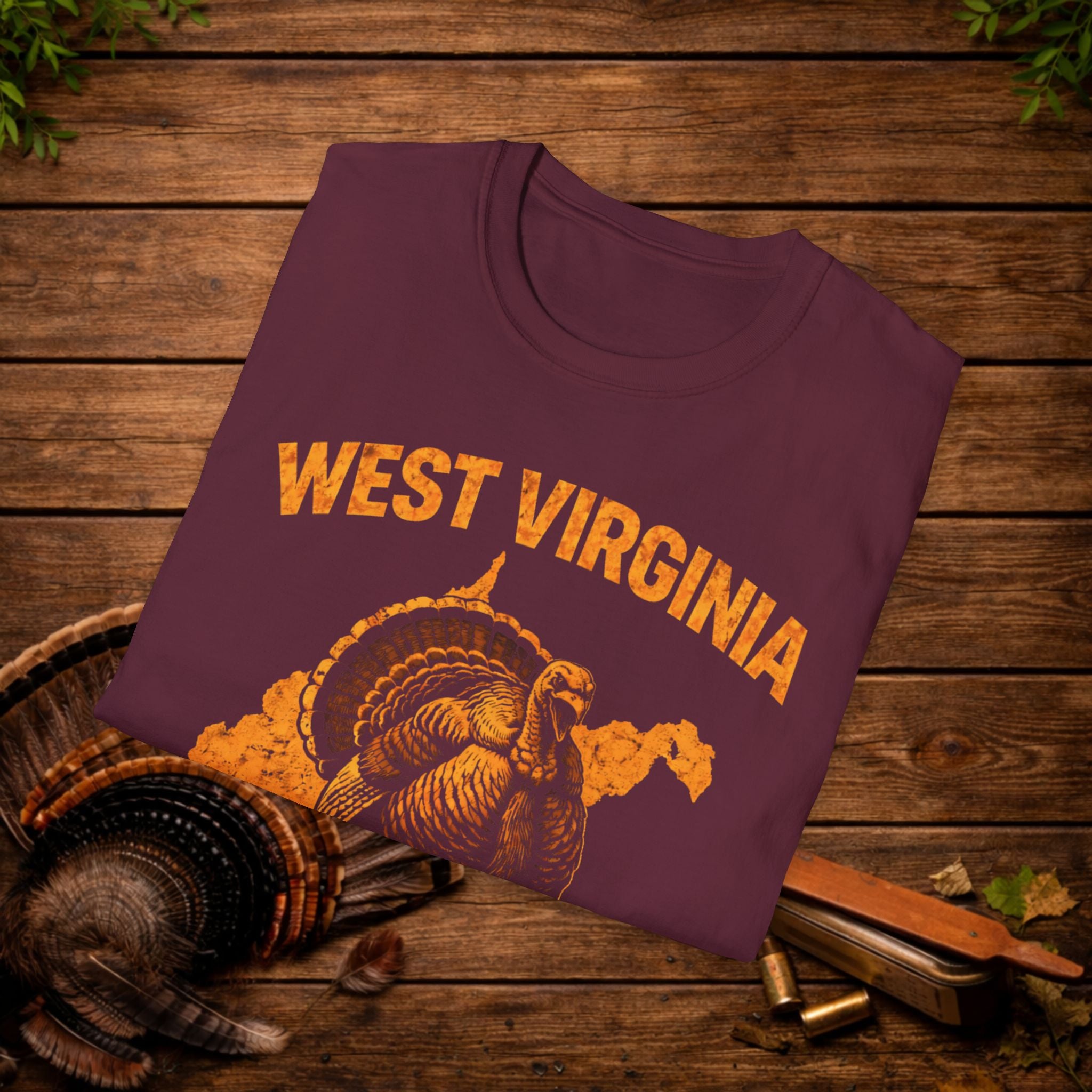 West Virginia Strut Turkey Hunting Shirt – WV Gobbler Tee – Mountain State Turkey Season Shirt – Hunter Gift