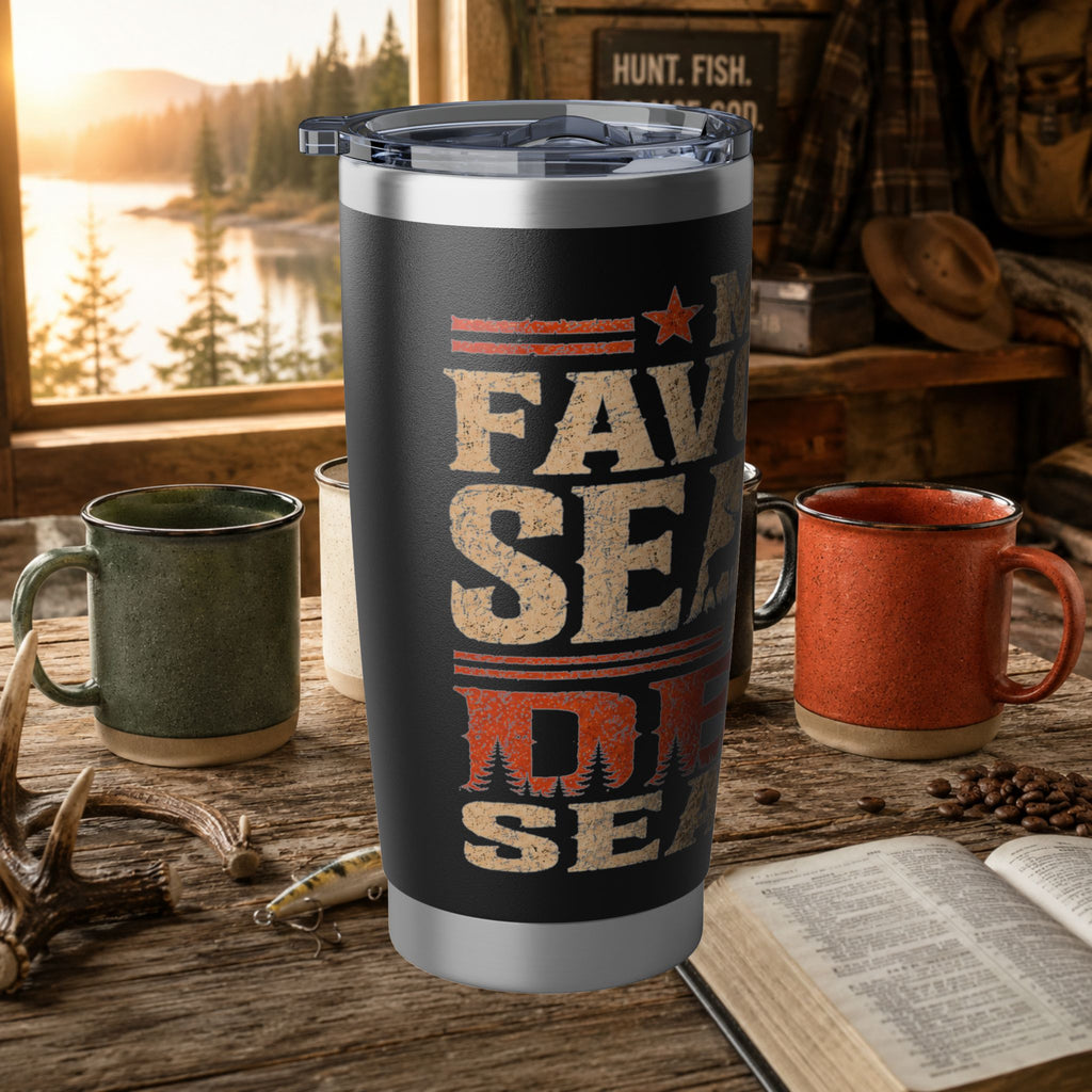 Deer Season 20oz Tumbler - My World Is Deer Season Insulated Travel Cup