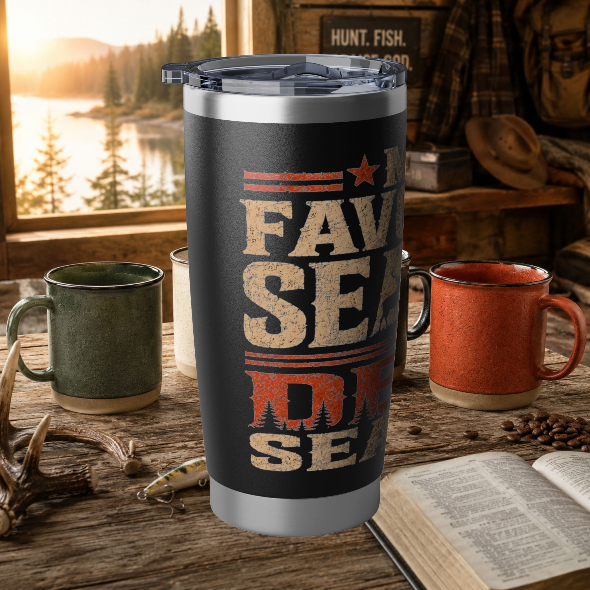Deer Season 20oz Tumbler - My World Is Deer Season Insulated Travel Cup