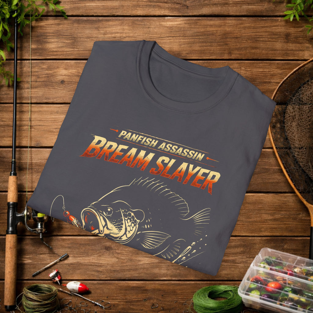 Bream Slayer Shirt – Panfish Assassin Fishing Tee – Crappie & Bluegill Angler Shirt – Limits Or GTFO Funny Fishing Shirt